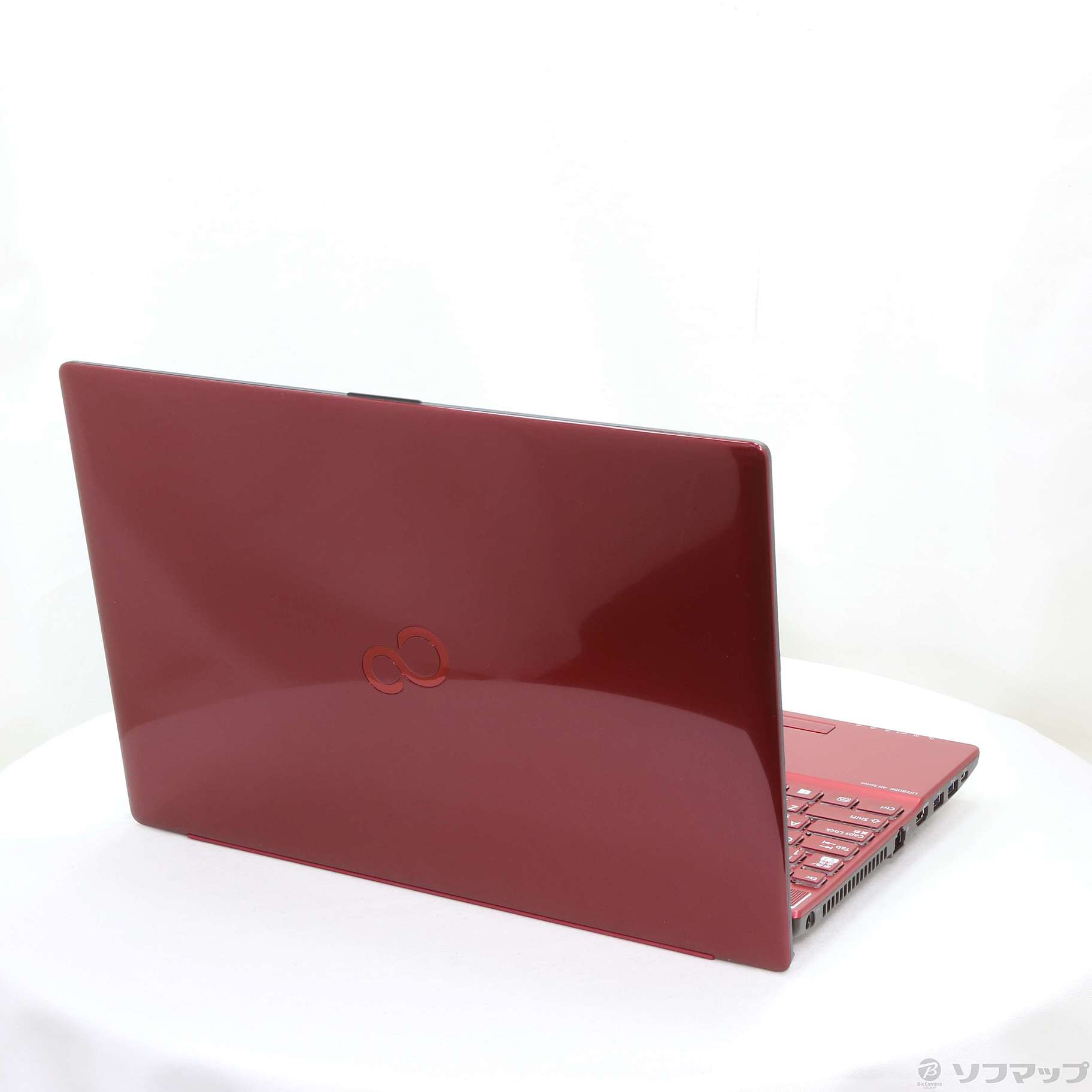 中古】LIFEBOOK AH77／E3 FMVA77E3R ガーネットレッド 〔Windows 10
