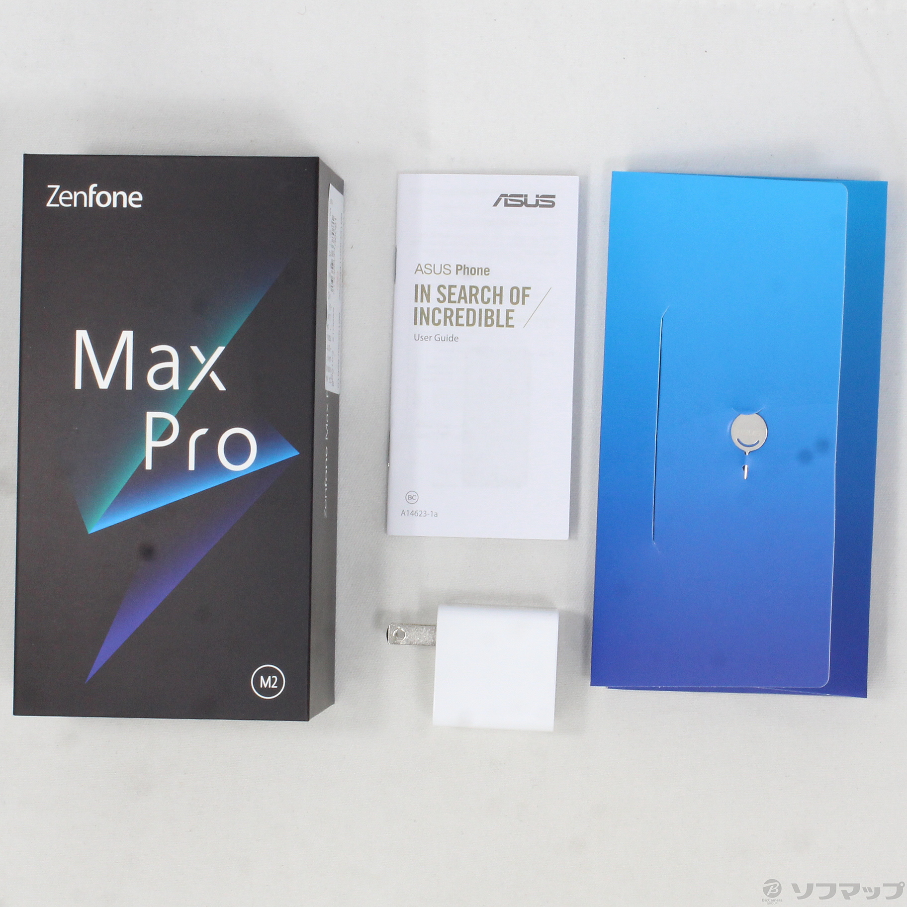 中古】ZenFone Max Pro M2 64GB コズミックチタニウム ZB631KL-TI64S4