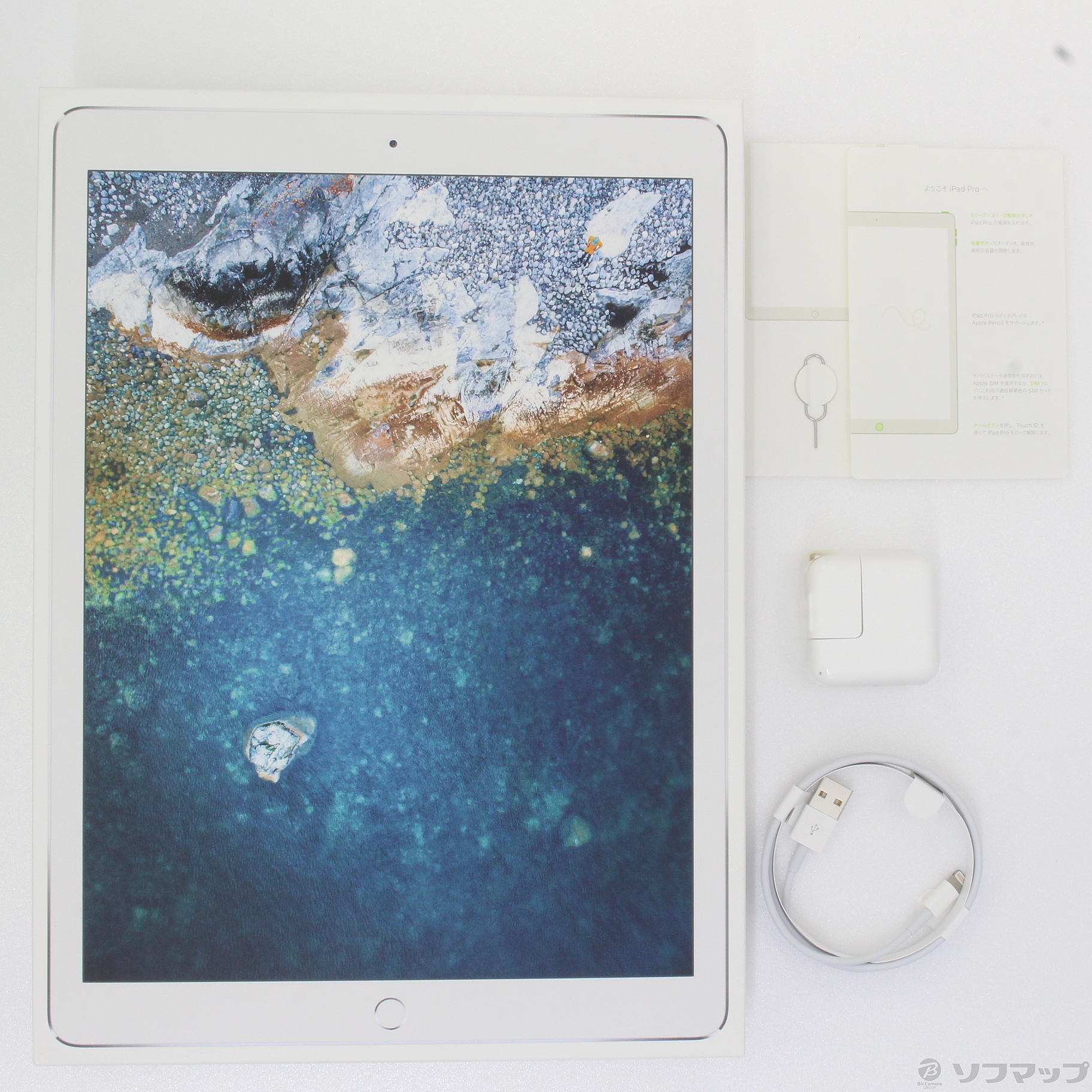 中古】iPad Pro 12.9インチ 第2世代 512GB シルバー MPLK2J／A SIM