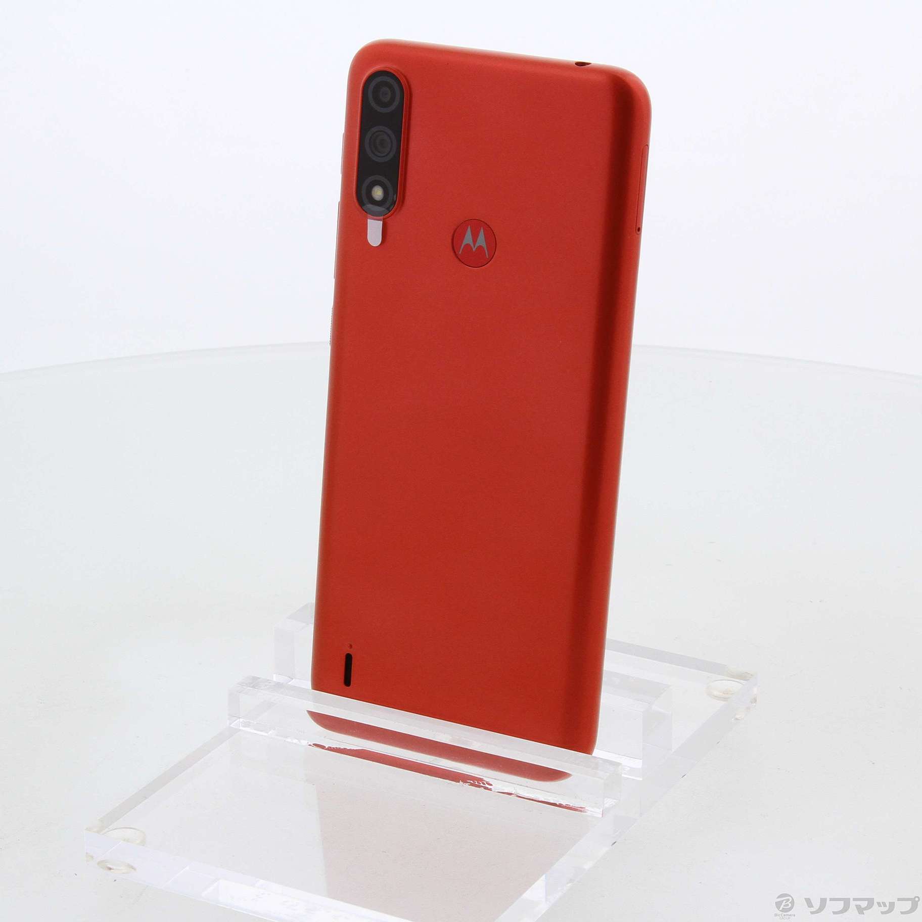 中古】moto e7 power 32GB コーラルレッド PAN40001JP SIMフリー ◇07