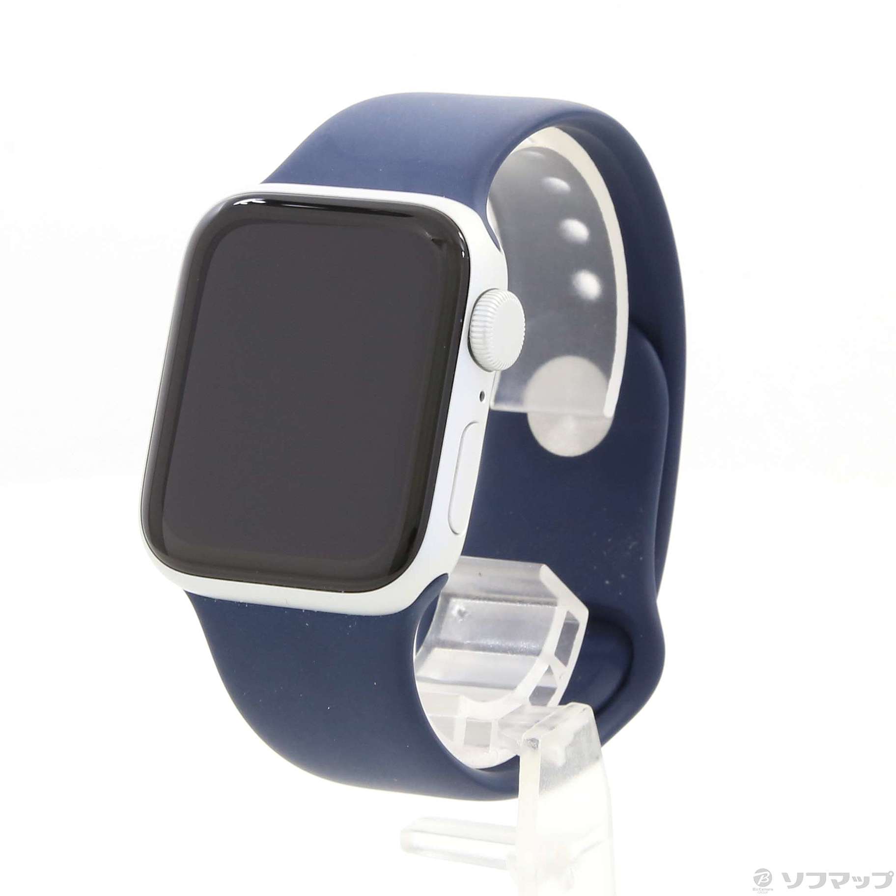 Apple Watch SE GPS 40mm シルバーアルミニウムケース ディープネイビースポーツバンド