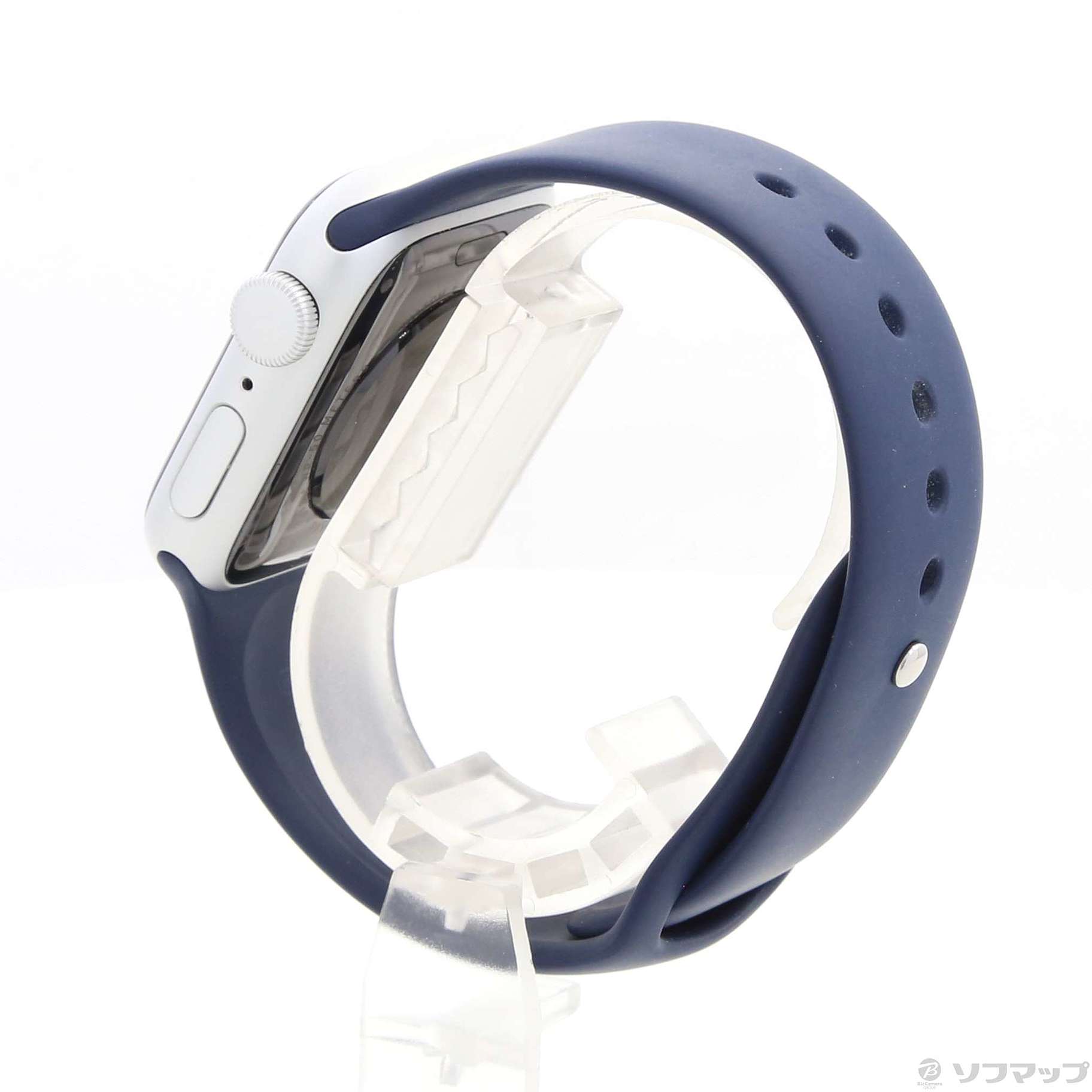 Apple Watch SE GPS 40mm シルバーアルミニウムケース ディープネイビースポーツバンド