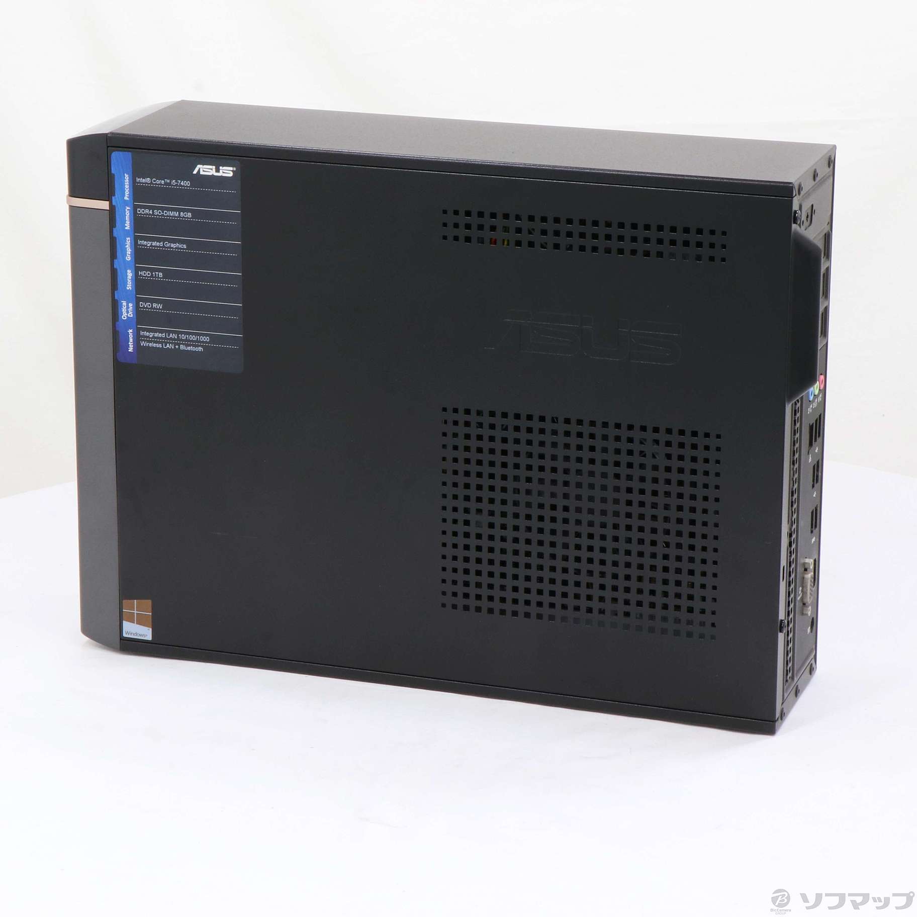 K20CD デスクトップPC(ダークシルバー/i5-7400/DDR4 8G/キャッシュメモリ 6MB 3.5GHz/1TB/802.11ac/BT4.1/WIN10 64B/DVDスーパーマルチドライブ) n5ksbvb K20CD デスクトップPC(ダークシルバー/i5-7400/DDR4 8G