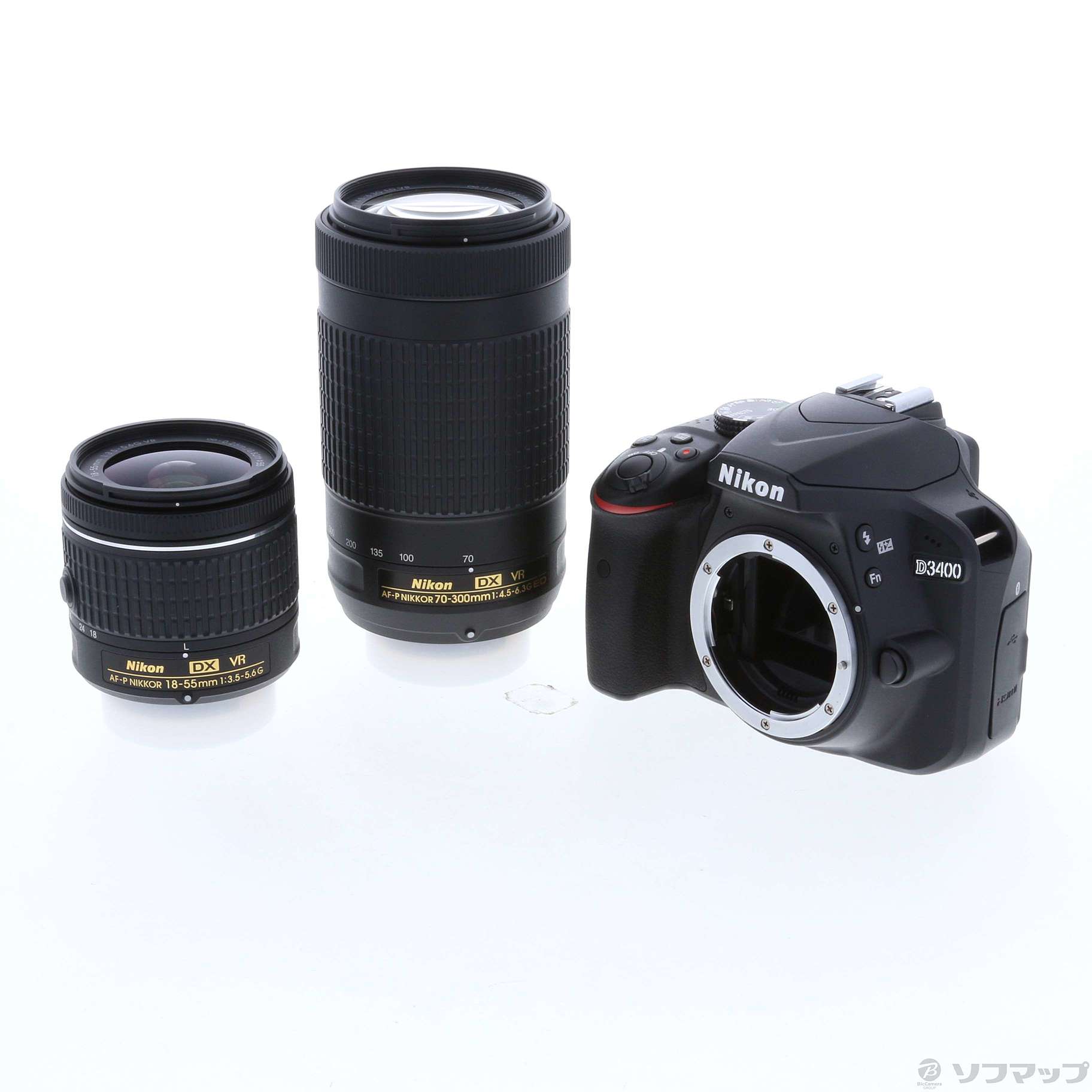 美品 Nikon DXデジタル一眼 D3400 ダブルズームキット