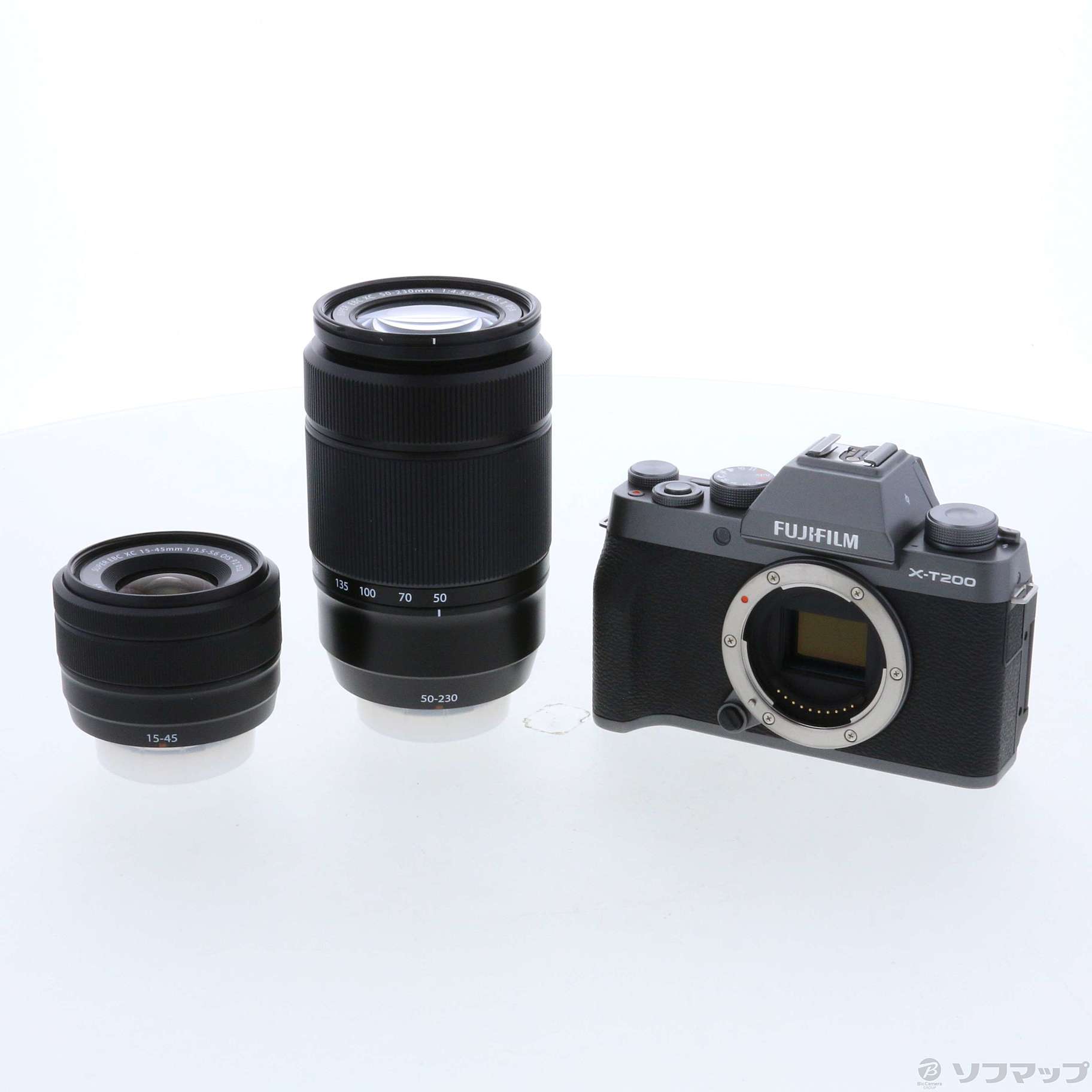 中古】〔展示品〕 FUJIFILM X-T200 ダブルズームレンズキット ダーク