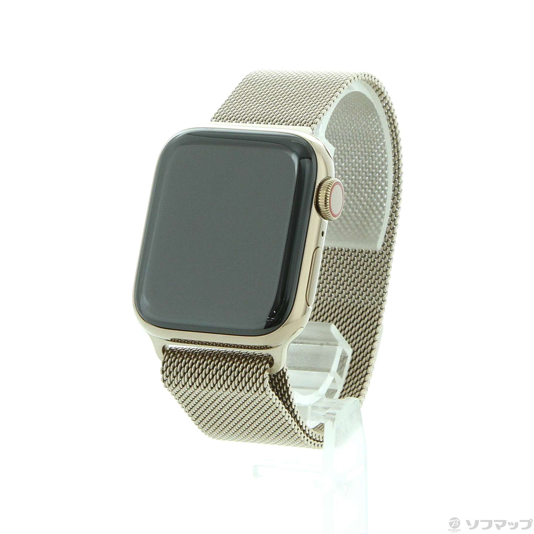 アイボリー×レッド Apple Watch series4 ステンレス GPS +セルラー