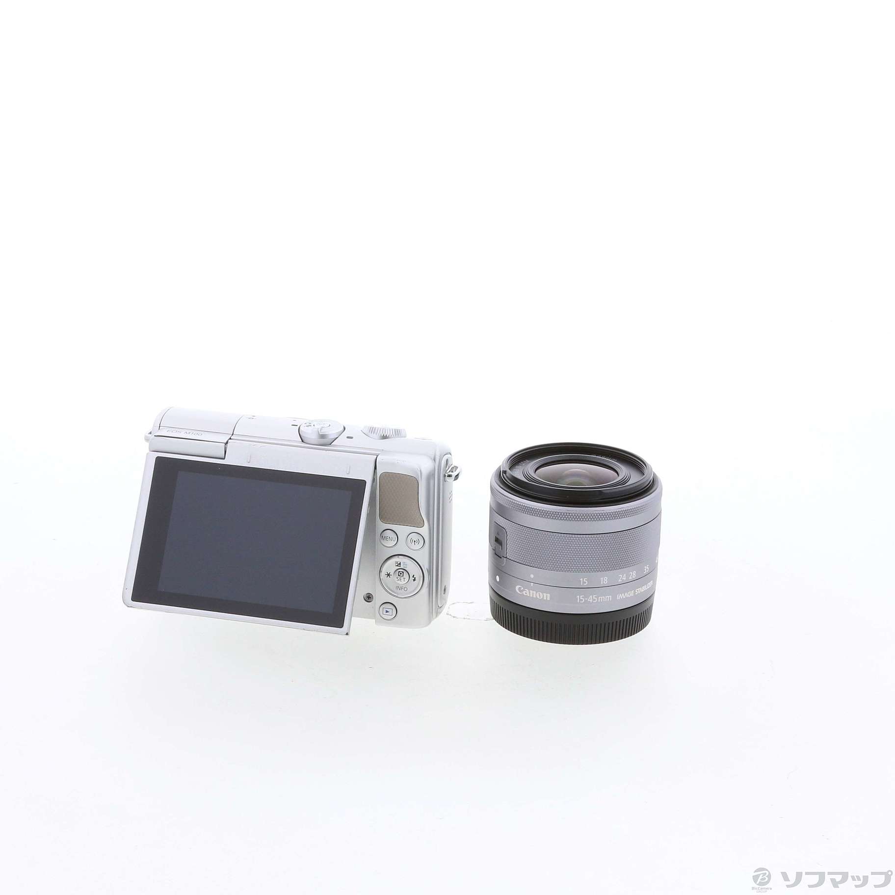 中古】EOS M100 EF-M15-45 IS STM レンズキット グレー ◇09/17(金