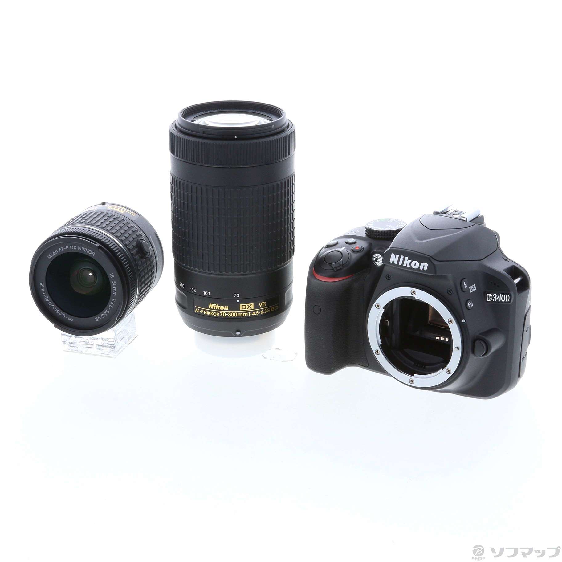 中古】NIKON D3400 ダブルズームキット ブラック ◇07/16(金)値下げ