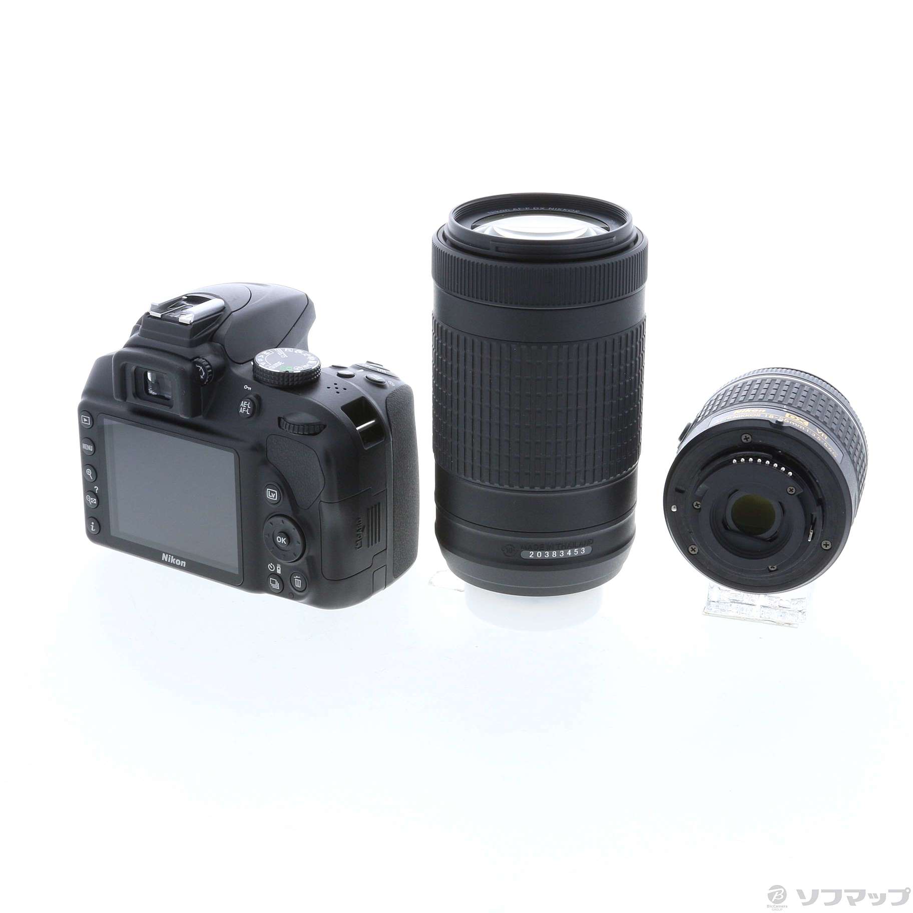 中古】NIKON D3400 ダブルズームキット ブラック ◇07/16(金)値下げ