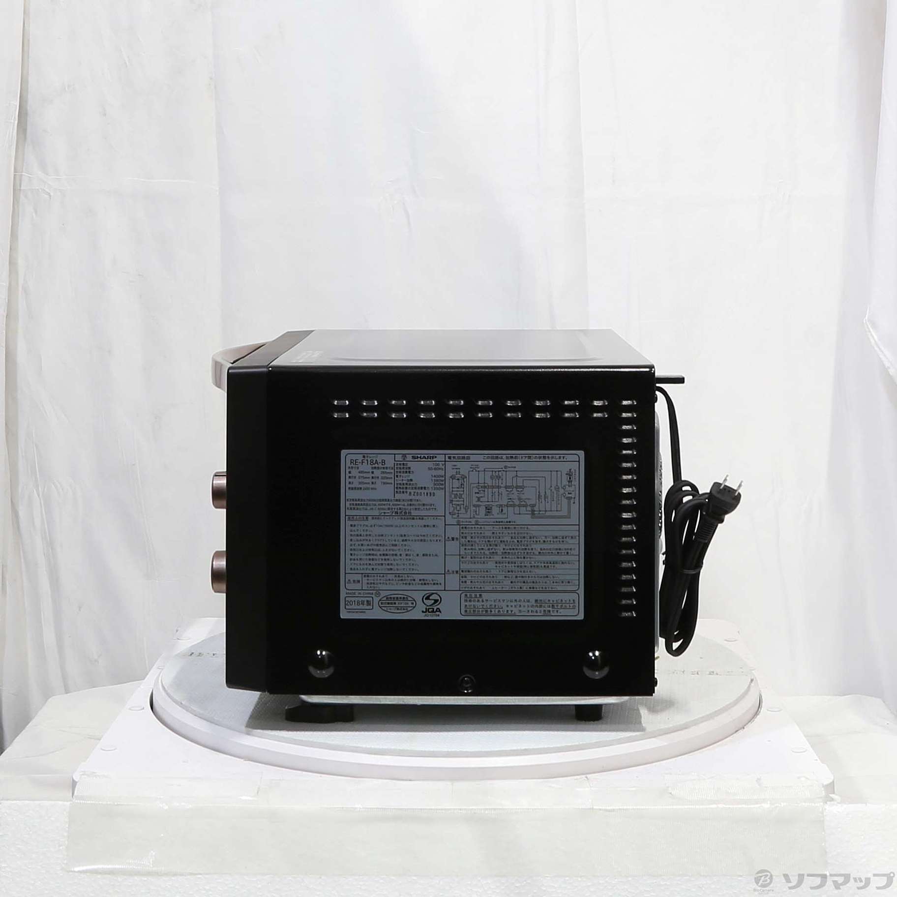 中古】〔展示品〕オーブンレンジ ブラック RE-F18A-B ［18L