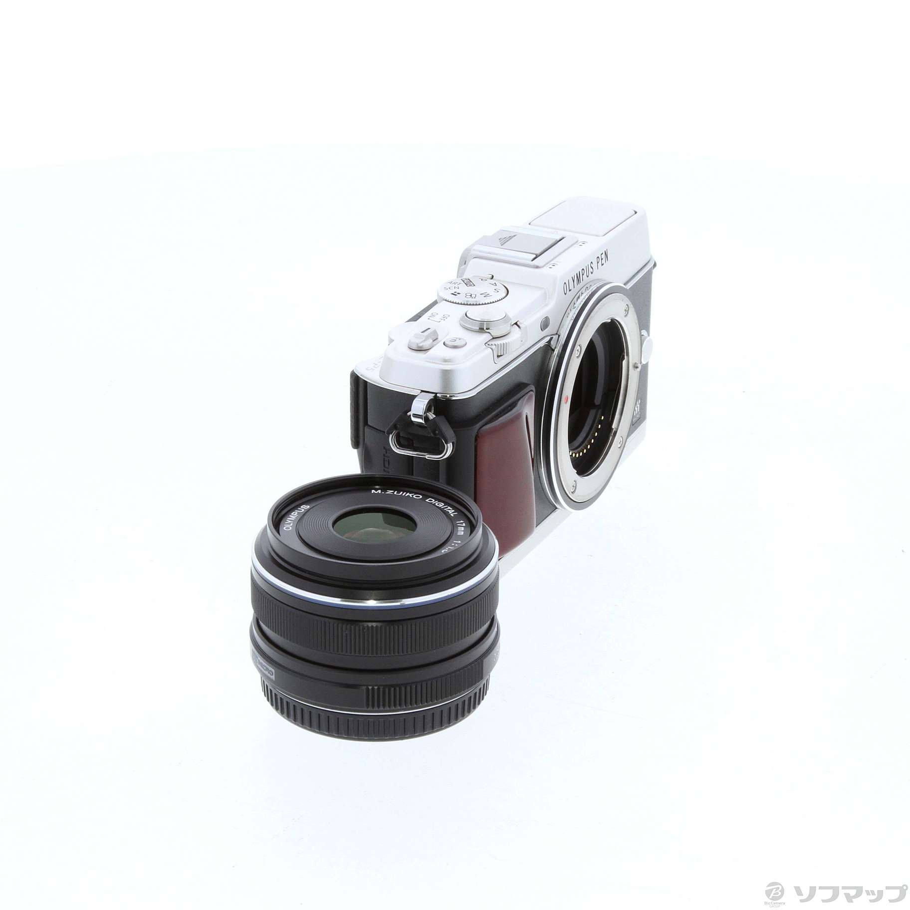 中古】PEN E-P5 17mm F1.8 レンズキット プレミアムモデル シルバー