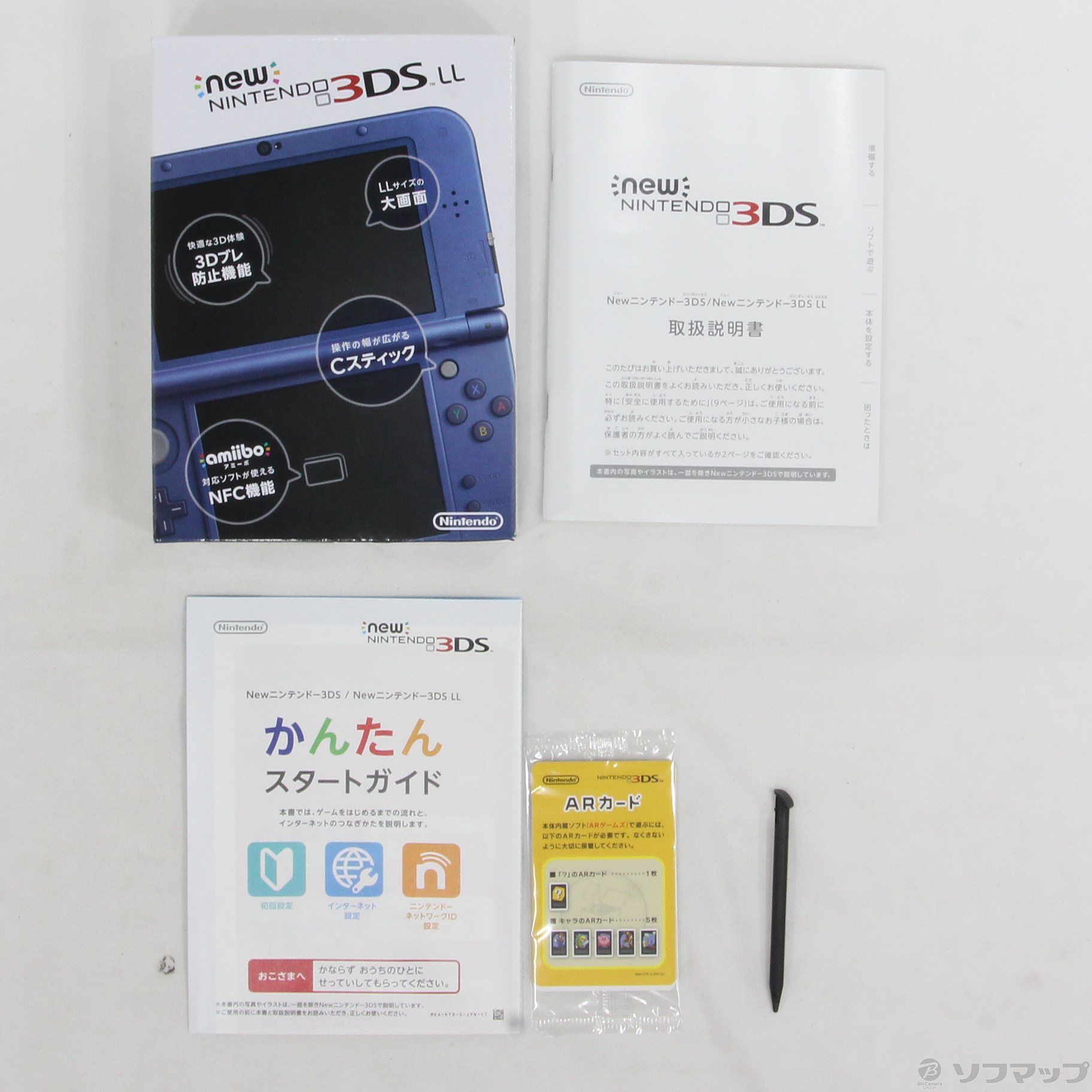 中古品 难有的 New任天堂3ds Ll金属蓝色 No邮购是秋叶原 Sofmap Sofmap