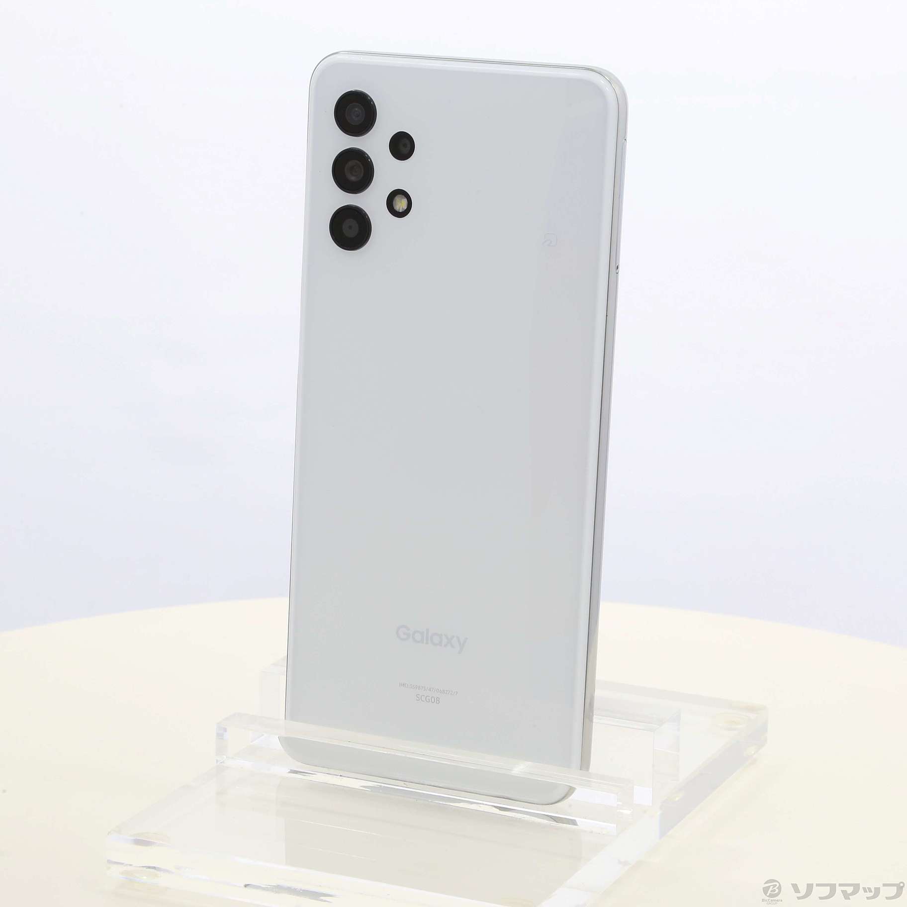 中古】GALAXY A32 5G 64GB オーサムホワイト SCG08 auロック解除SIM