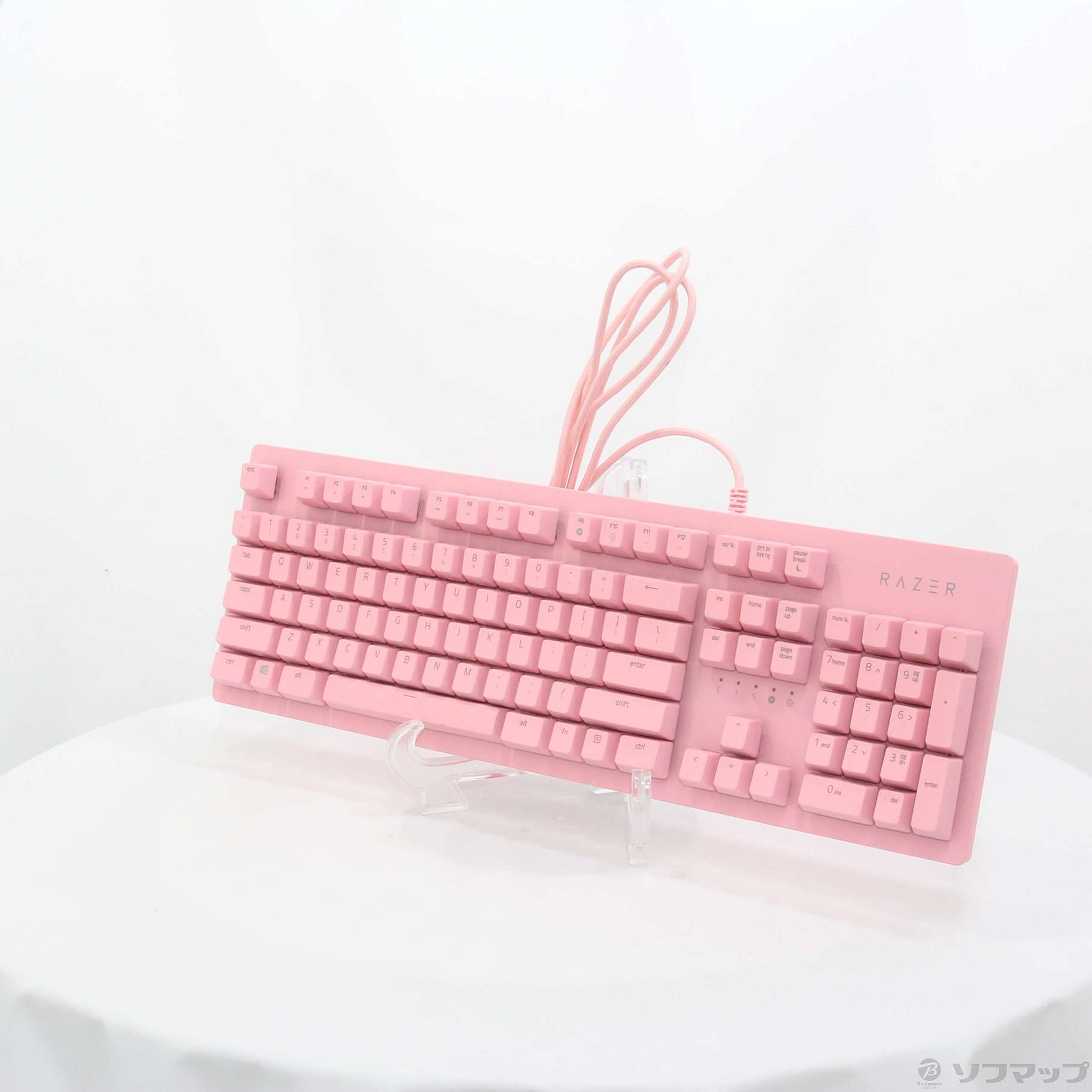 PC/タブレットRazer キーボード　ピンク