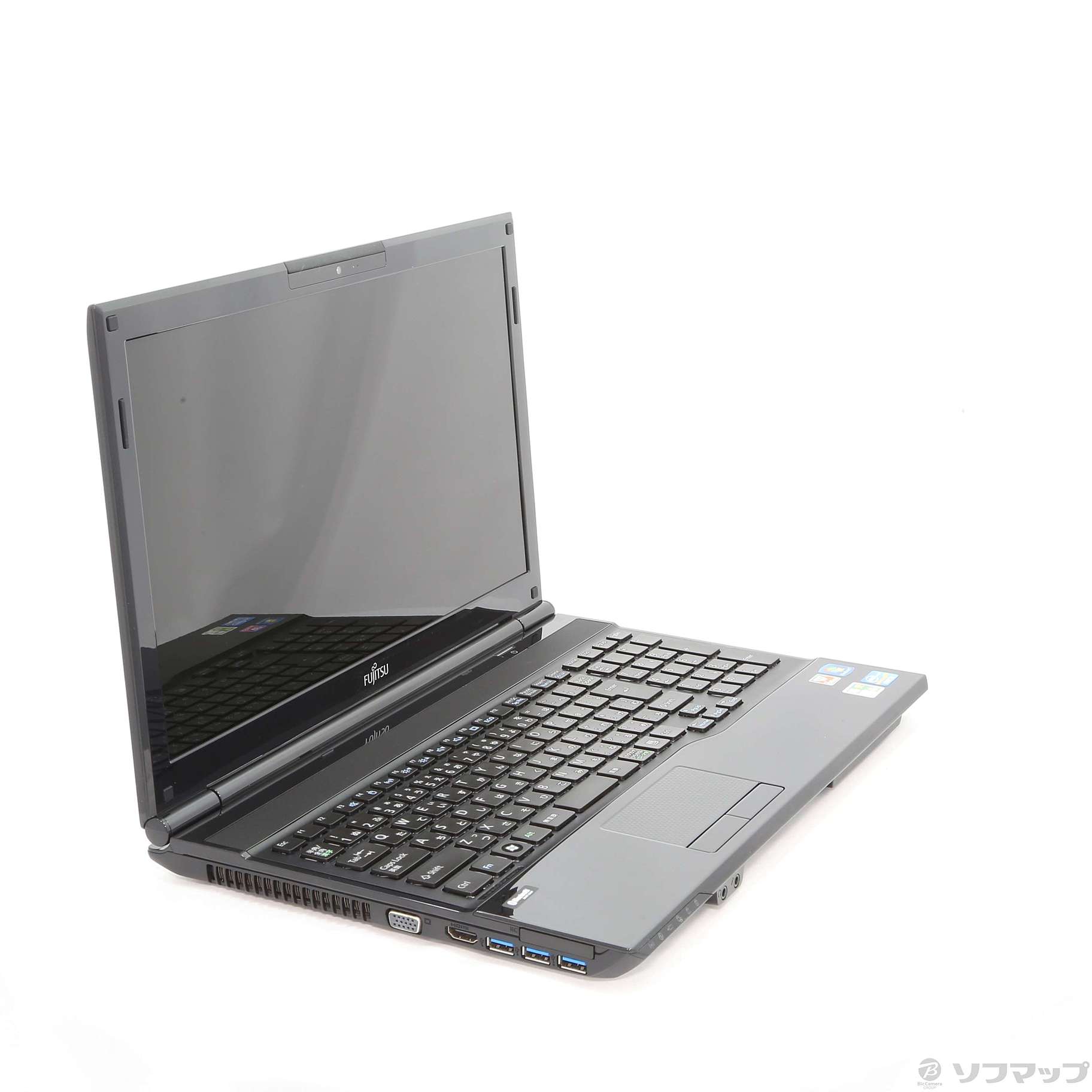 格安安心パソコン LIFEBOOK AH46／H FMVA46HBC シャイニーブラック