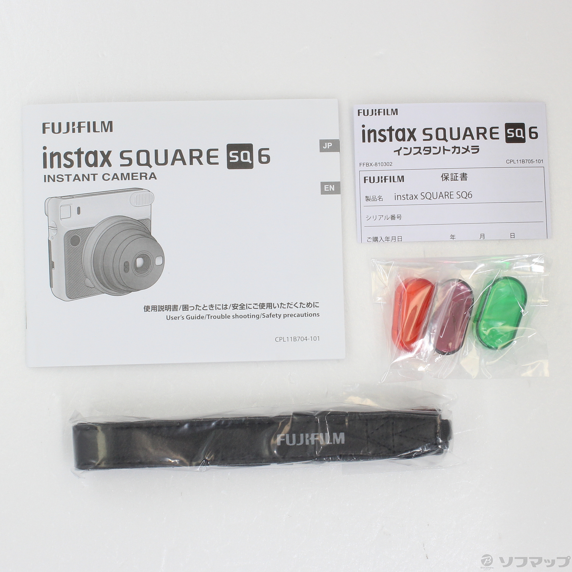 中古】〔展示品〕 チェキ instax SQUARE SQ6 パールホワイト