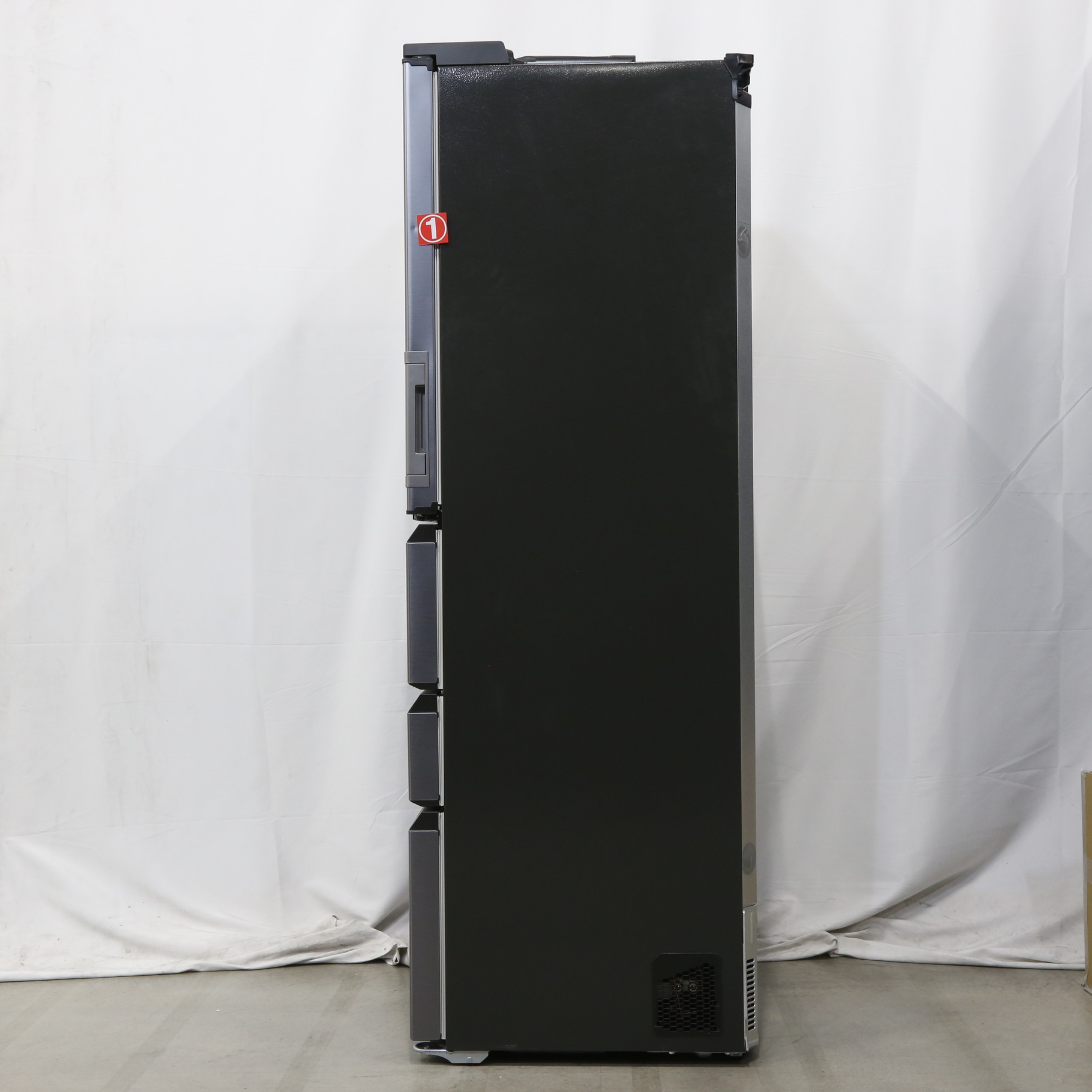 生活家電 冷蔵庫 【中古】〔展示品〕冷蔵庫 ダークメタル SJ-MW46H-H ［5ドア 