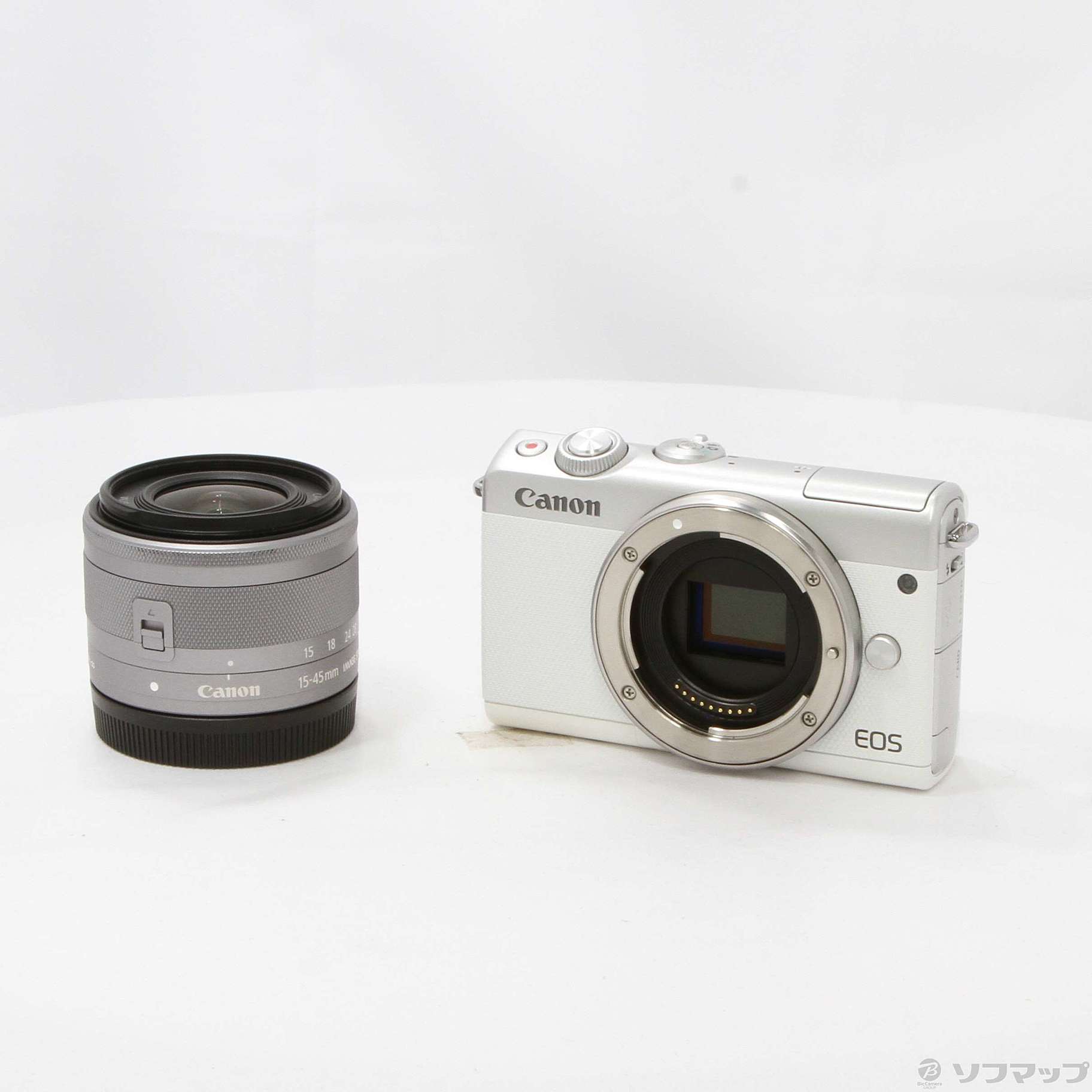 中古】EOS M100 EF-M15-45 IS STM レンズキット (ホワイト ...