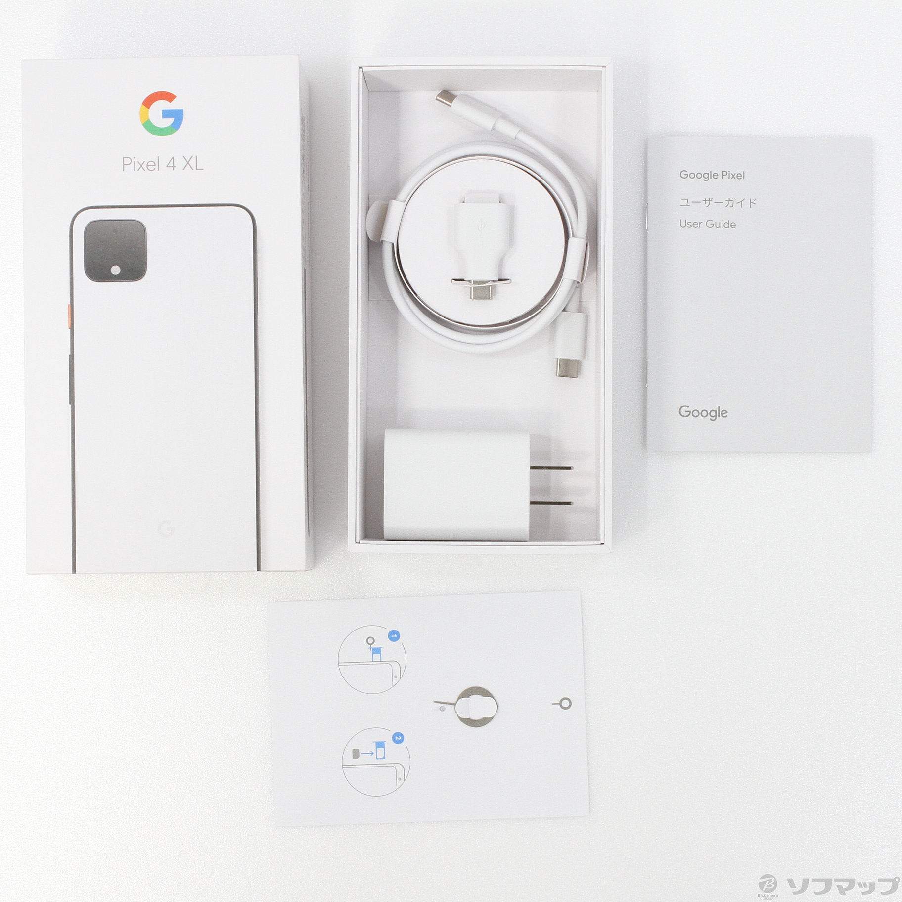 中古】Google Pixel 4 XL 128GB クリアリーホワイト G020Q SoftBank