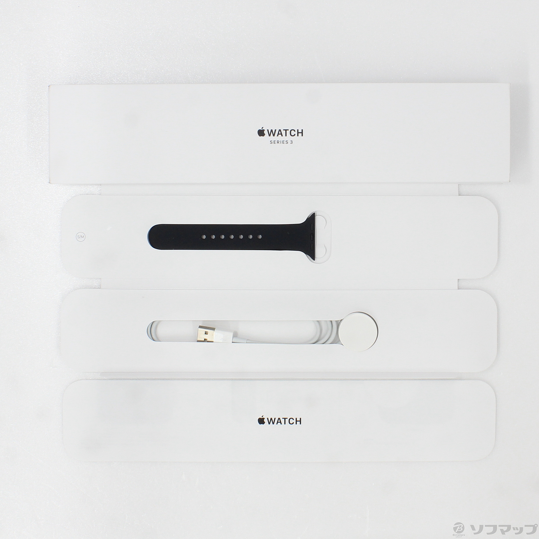 中古】Apple Watch Series 3 GPS 42mm スペースグレイアルミニウム