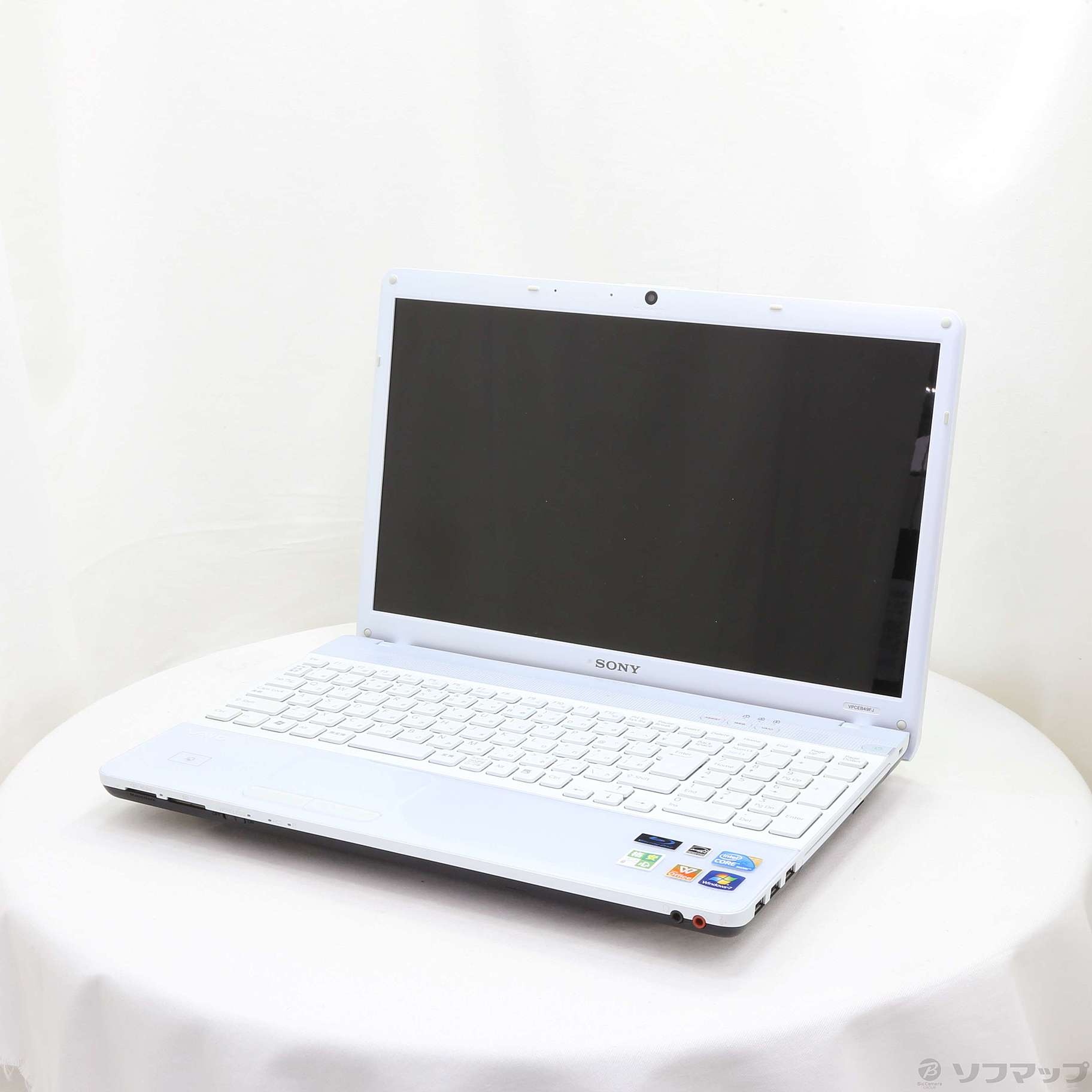 売り切れ続出‼️薄型おしゃれ白✨️VAIOノートパソコン✨️快適SSDカメラ付き事務に SONY VAIO白 高性能4世代Core i5搭載 SSD240G メモリ8G CD/DVD