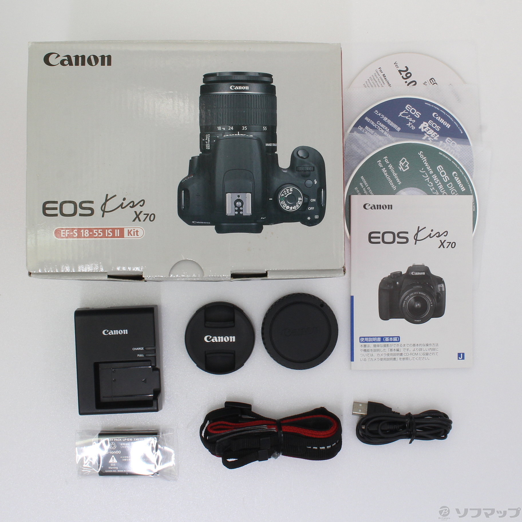 Canon EOS Kiss X70 標準レンズ - カメラ