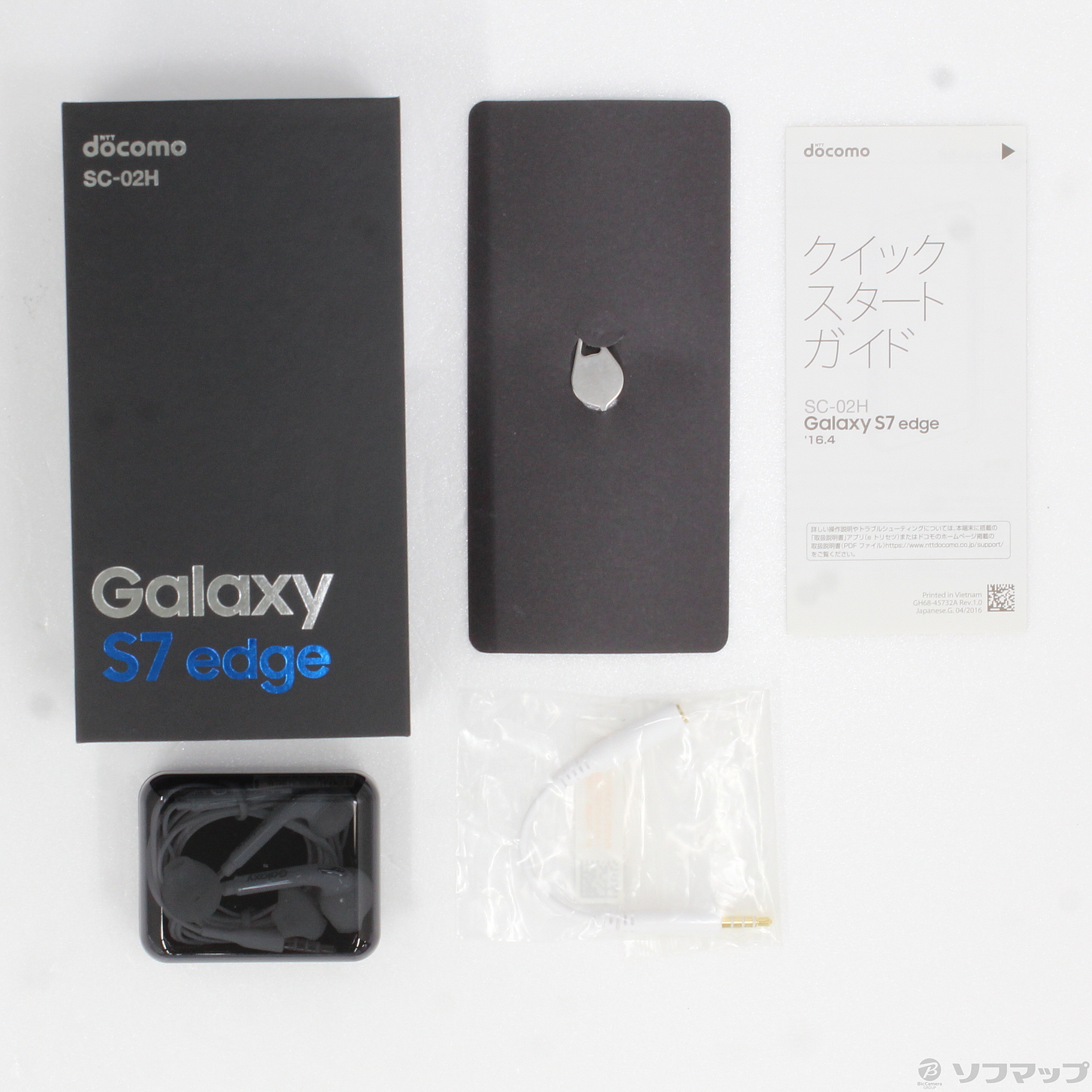 中古】GALAXY S7 edge 32GB ブラックオニキス SC-02H docomoロック解除