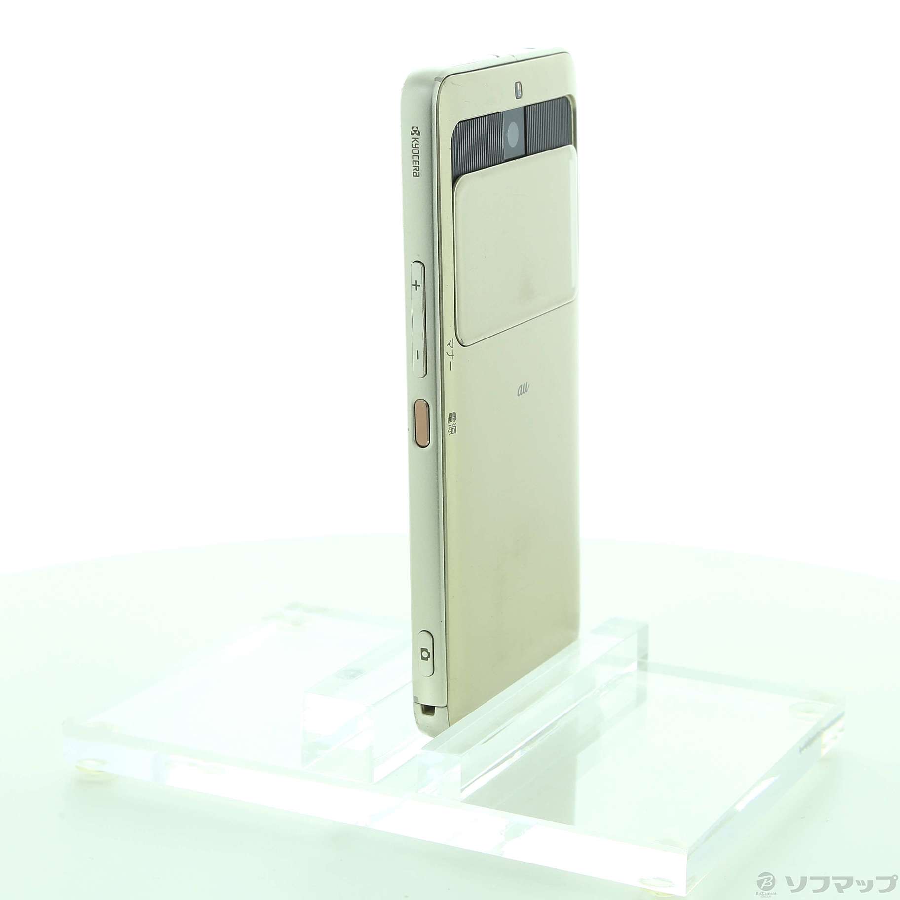 中古】BASIO3 32GB ゴールド KYV43 auロック解除SIMフリー