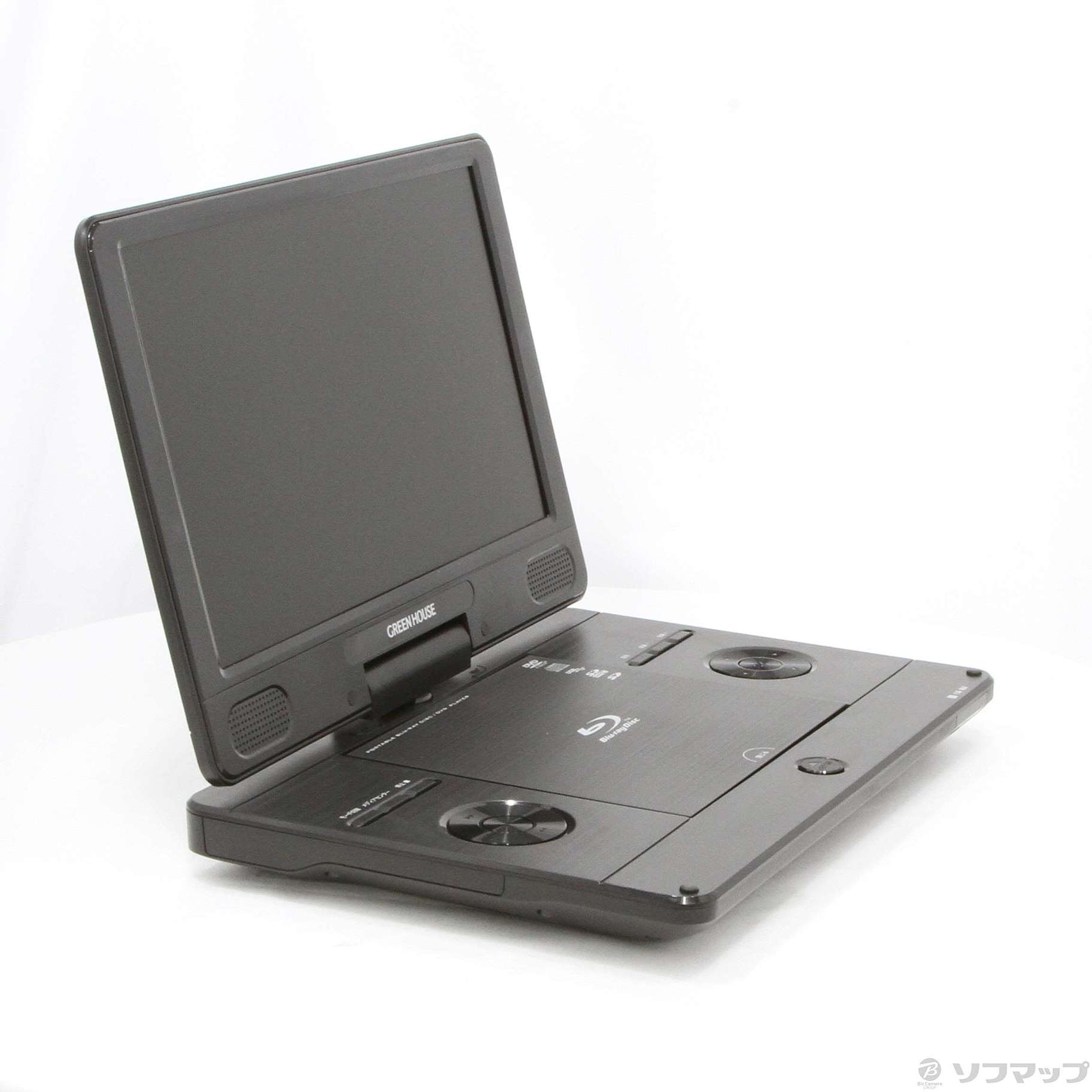 GREEN HOUSE GH-PBD11AC-BK ポータブルDVDプレーヤー