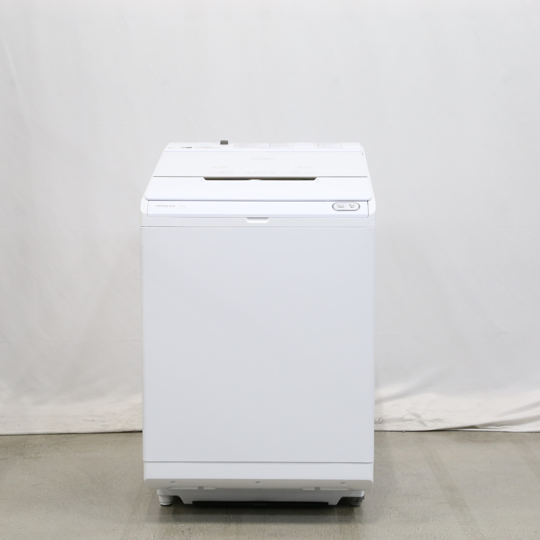 中古】〔展示品〕全自動洗濯機 ビートウォッシュ ホワイト BW-X120F-W