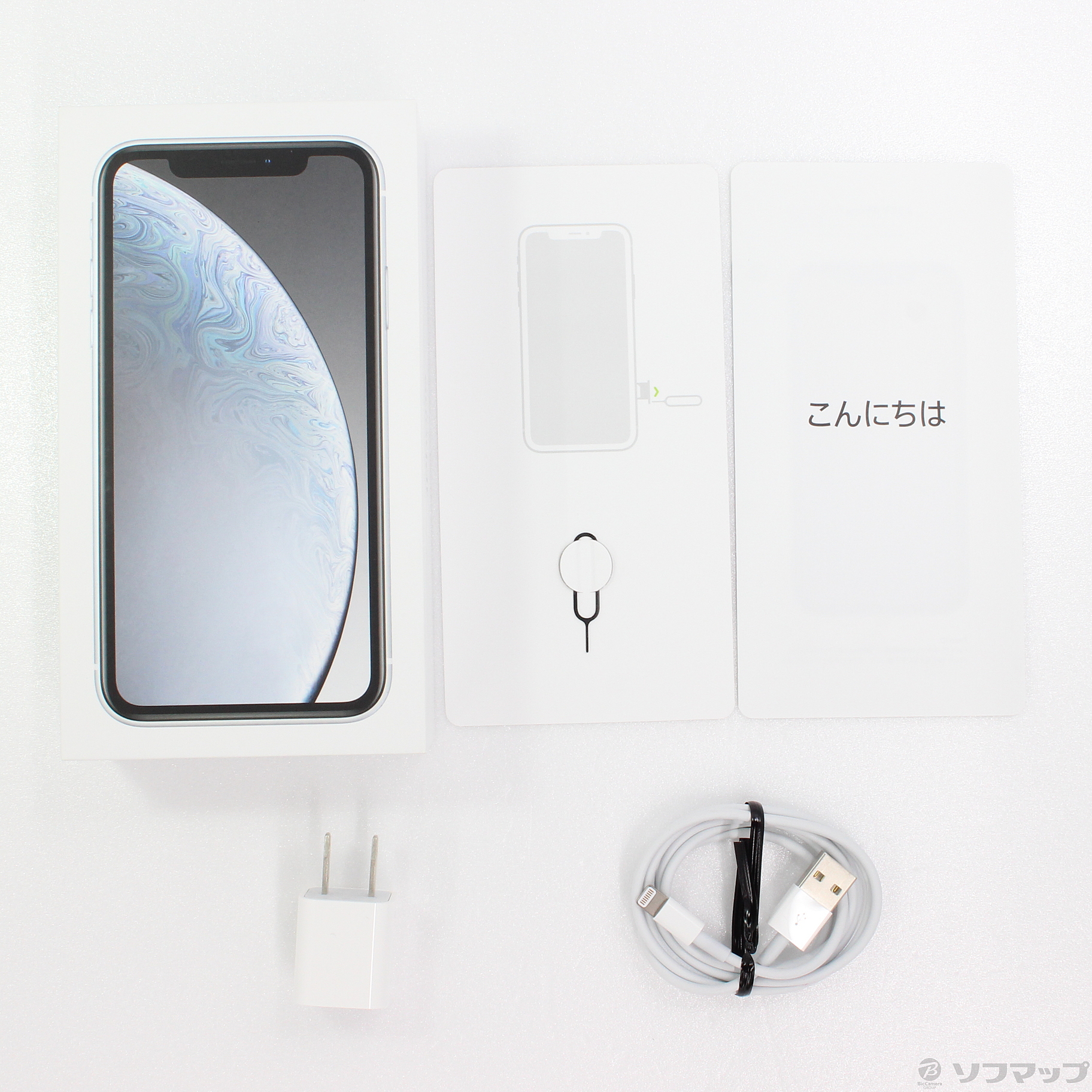 中古】決算セール品 iPhoneXR 64GB ホワイト MT032J／A SIMフリー 