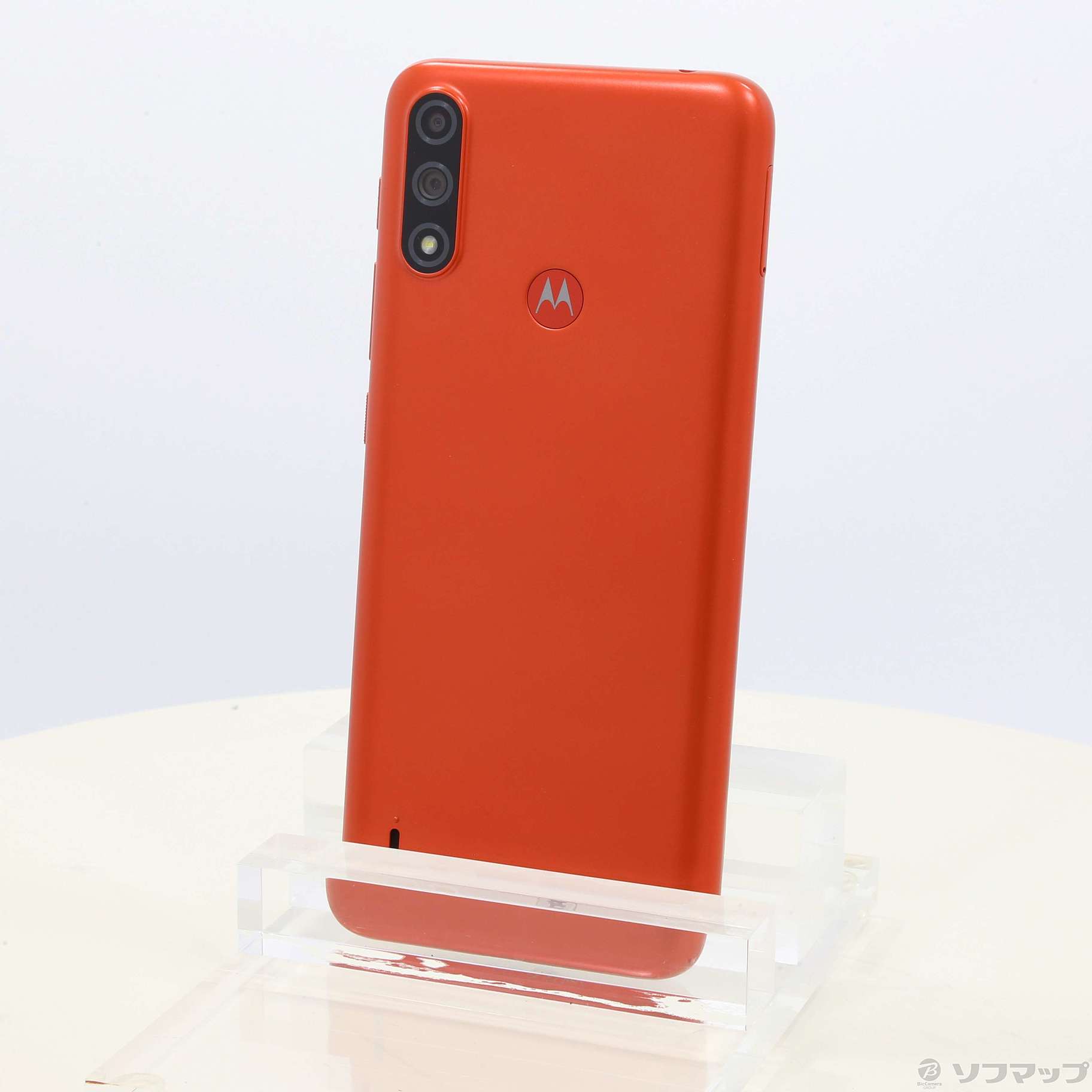 中古】moto e7 power 32GB コーラルレッド PAN40001JP SIMフリー ◇08