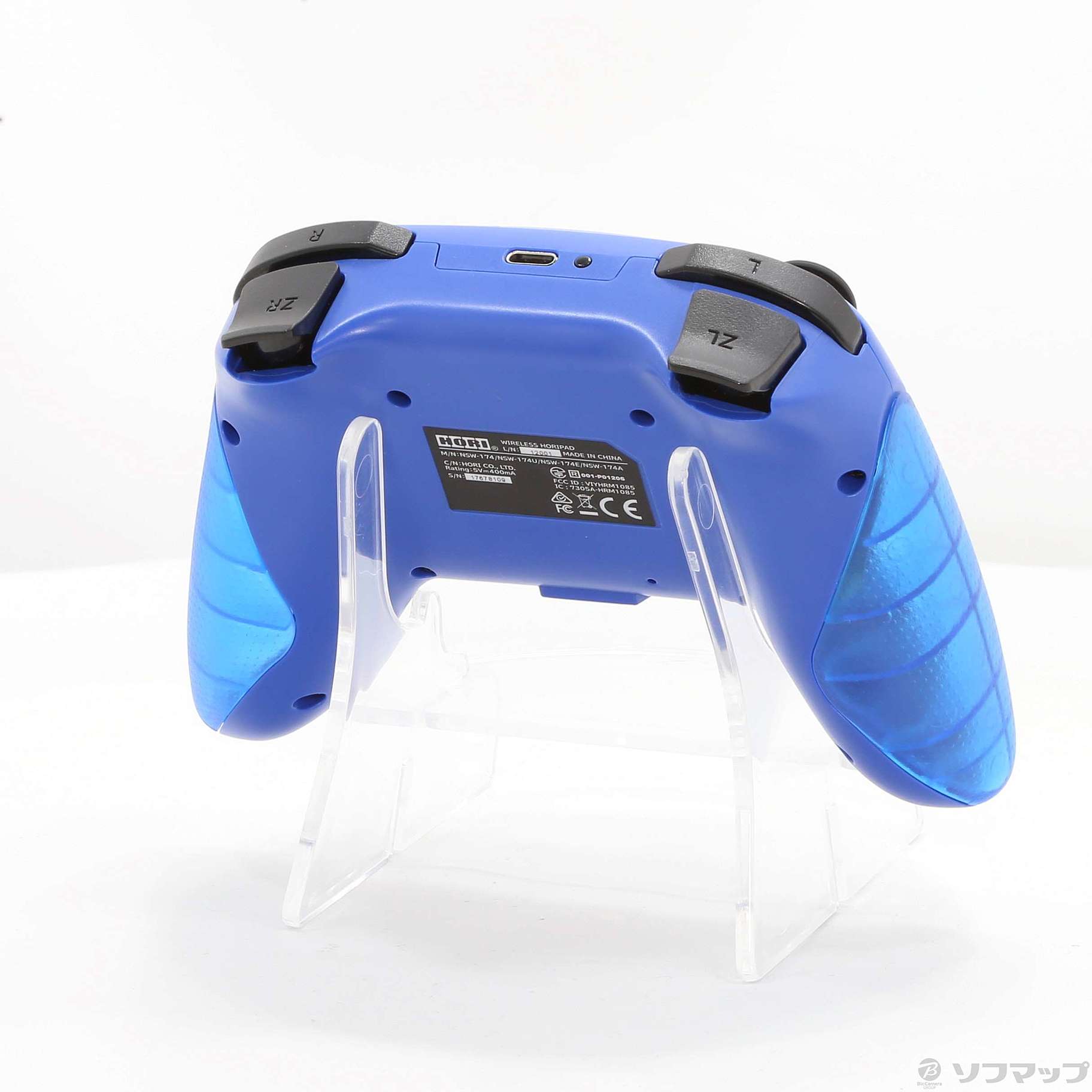 中古】ワイヤレスホリパッド for Nintendo Switch ブルー NSW-174