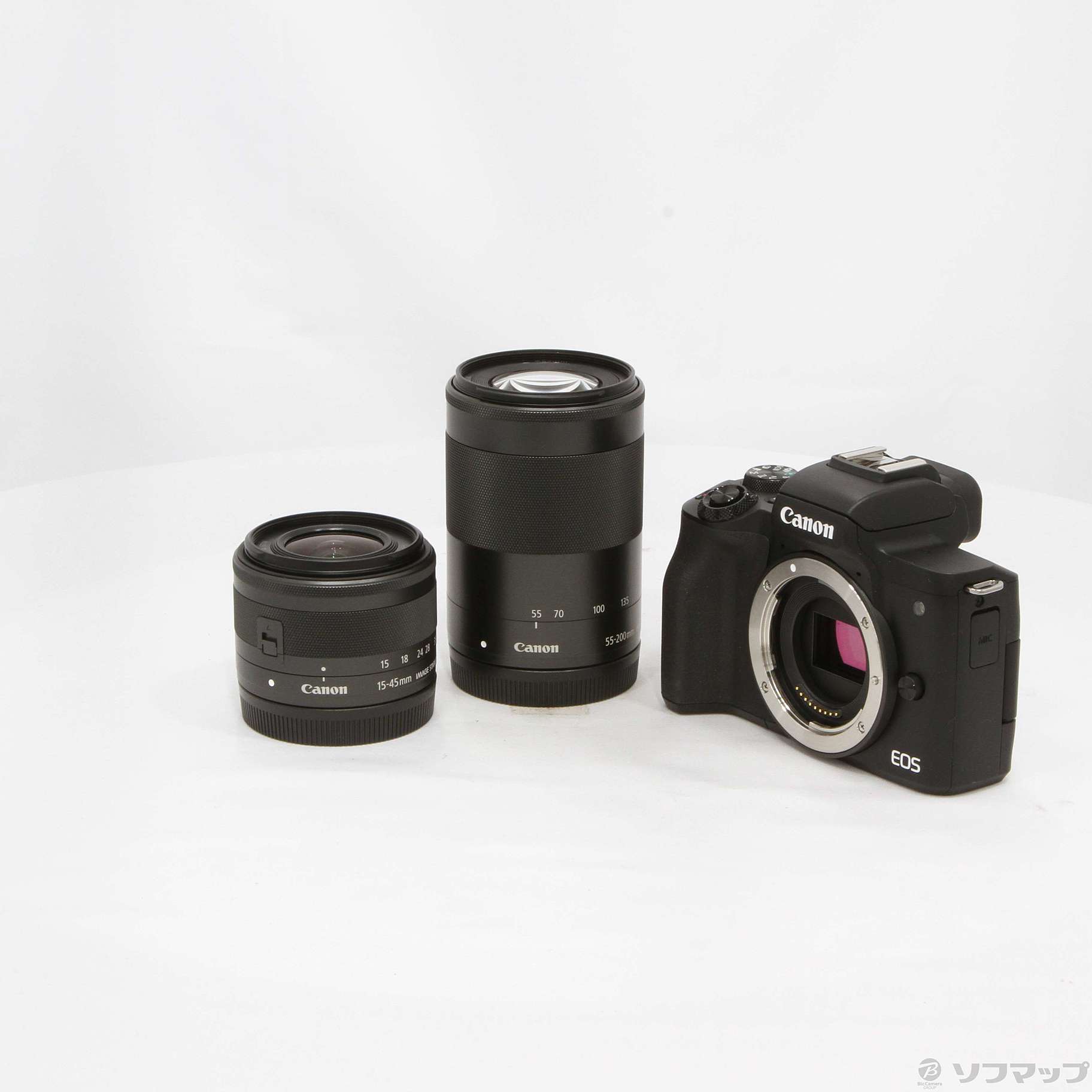 中古】EOS Kiss M2 ダブルズームキット ブラック ◇09/16(木)値下げ 