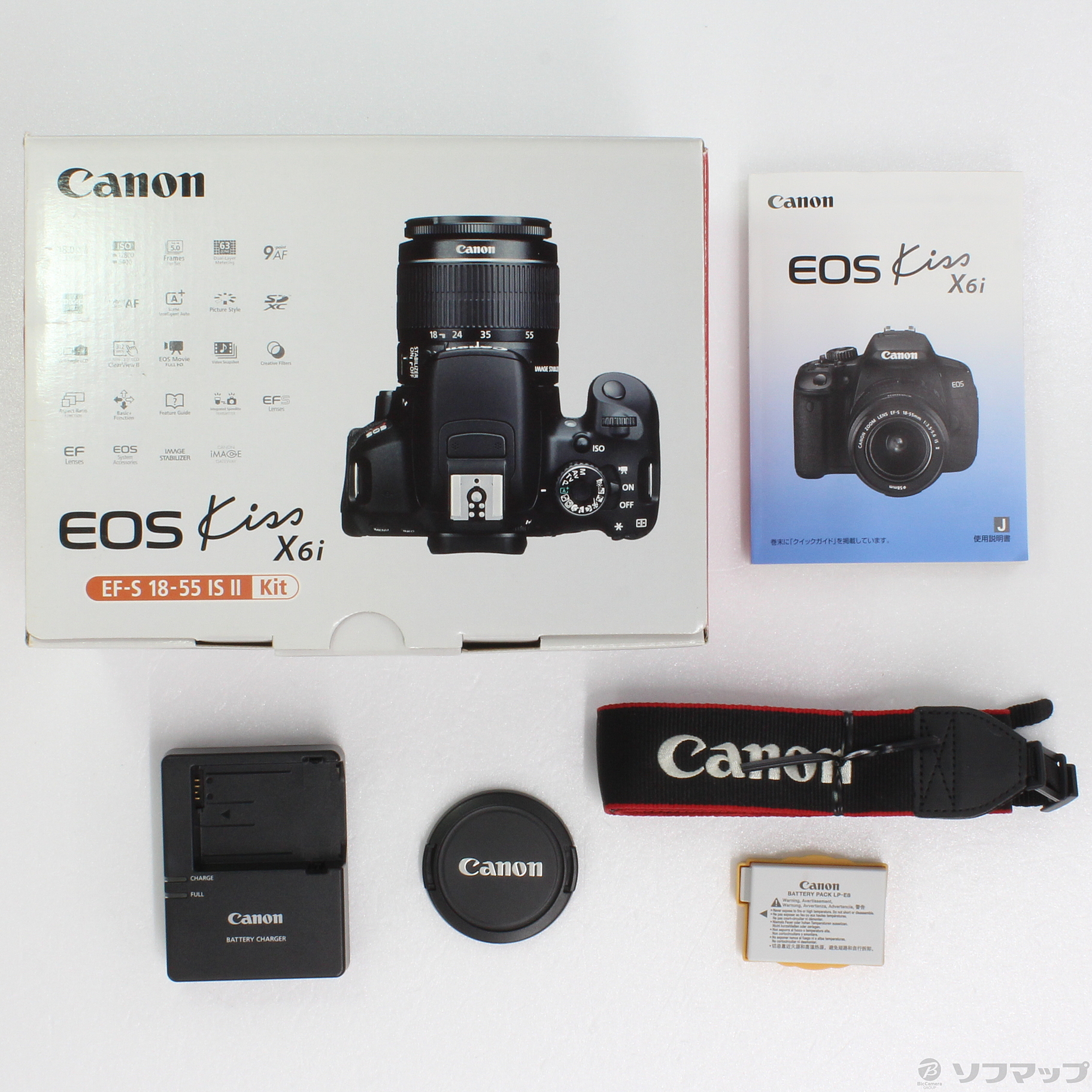 中古】EOS Kiss X6i EF-S18-55IS II レンズキット (1800万画素／SDXC