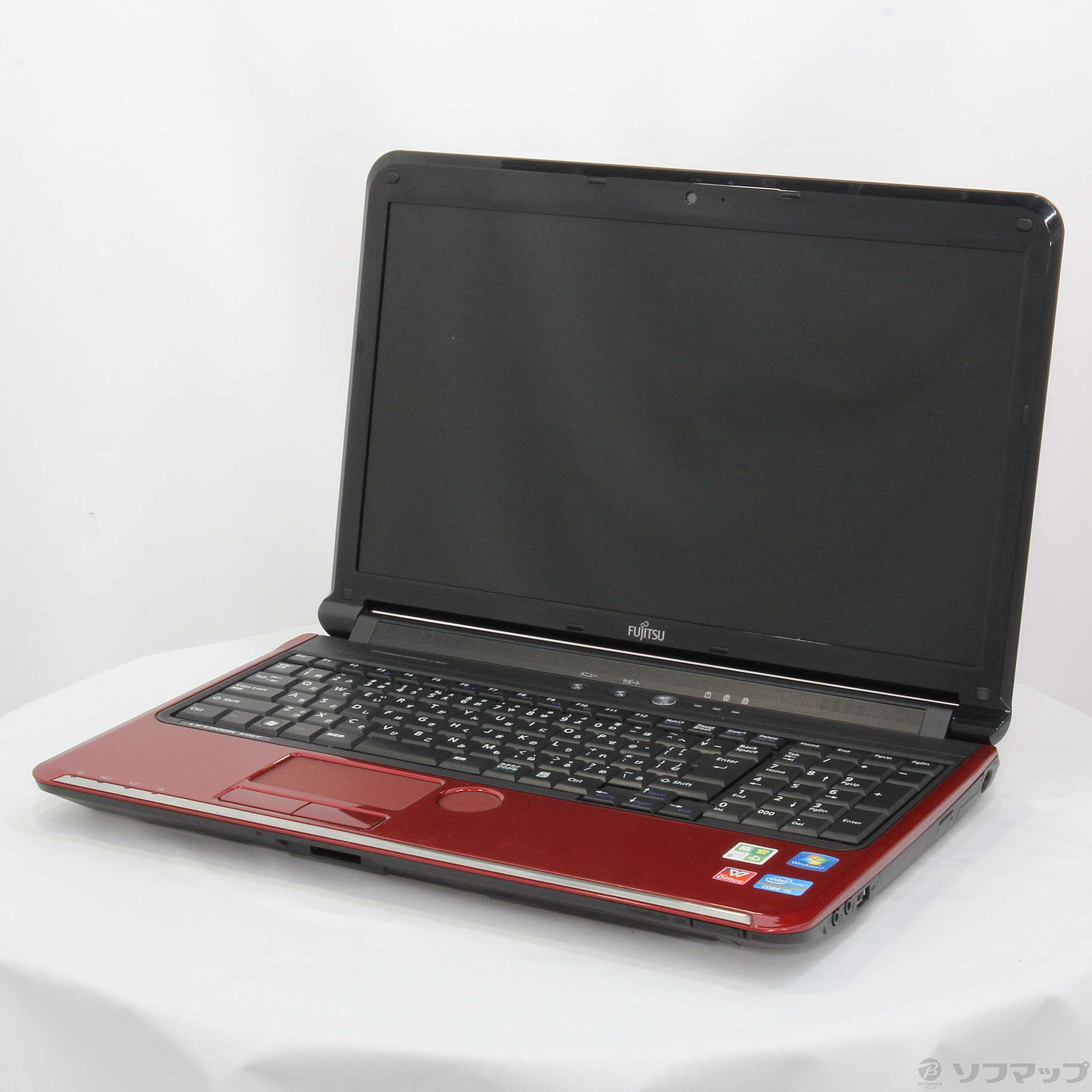 中古】格安安心パソコン LIFEBOOK AH56／C FMVA56CR ルビーレッド