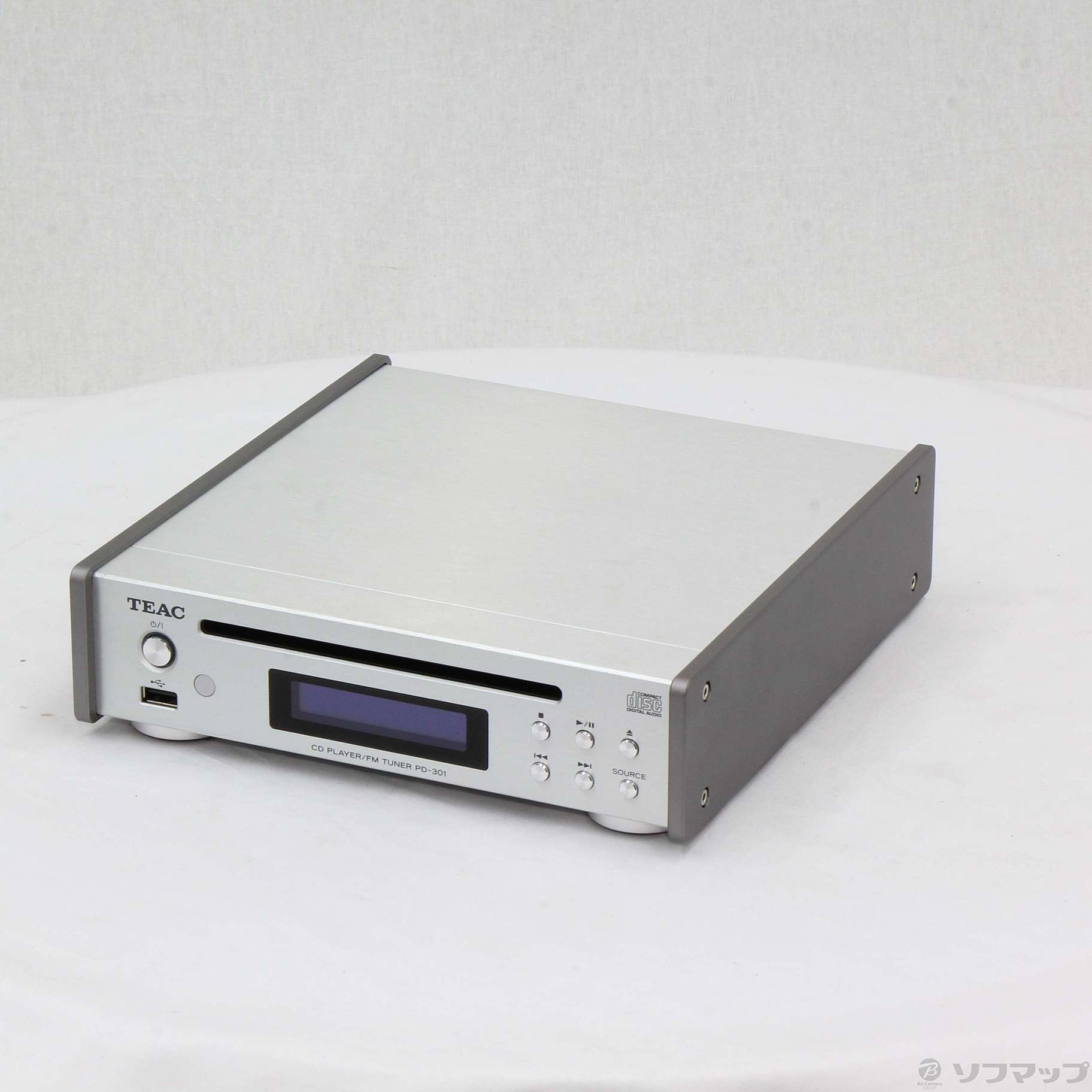 ティアック CDプレーヤー/FMチューナー PD-301-X ブラック | sport-u.com