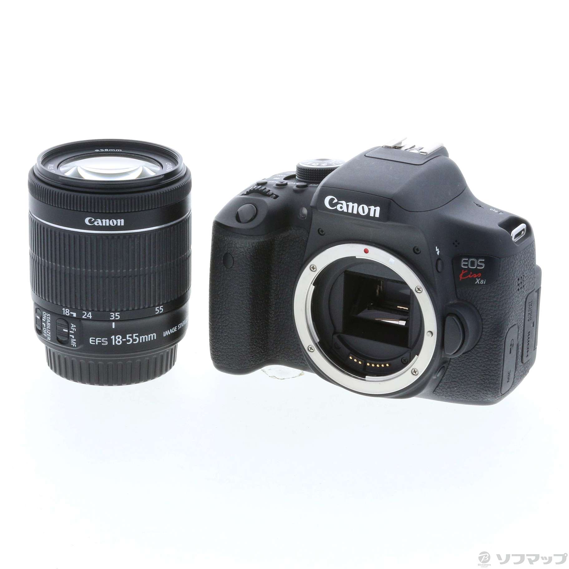 中古】EOS Kiss X8i EF-S18-55 IS STM レンズキット [2133034325639