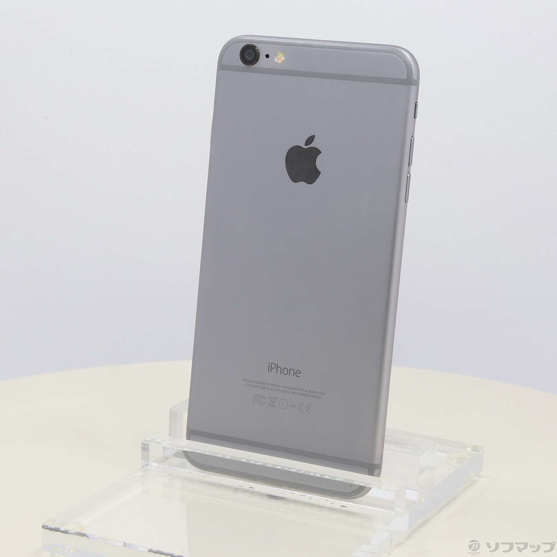 中古】iPhone6 Plus 64GB スペースグレイ NGAH2J／A SoftBank