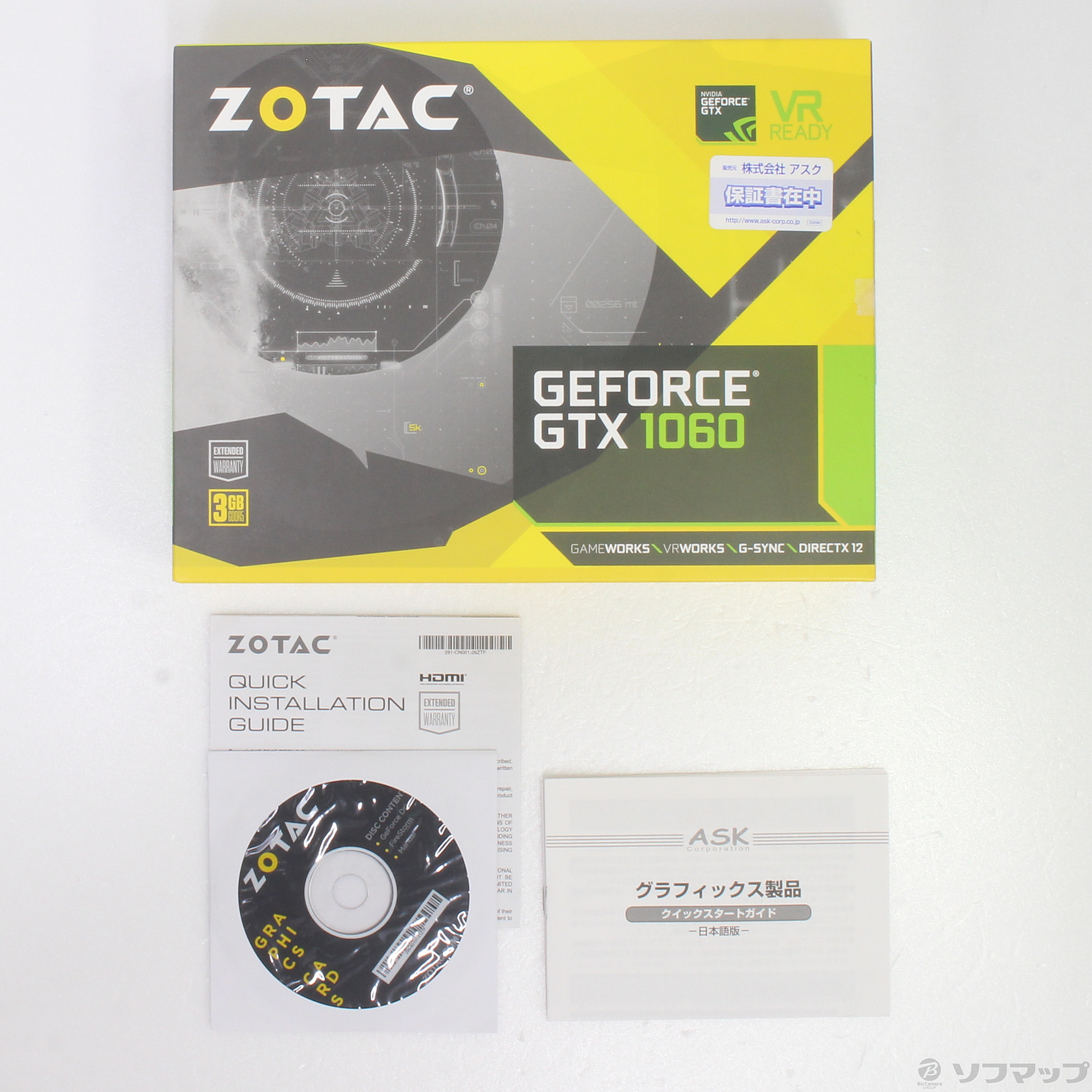 中古】ZOTAC GeForce GTX 1060 Mini 3GB (ZT-P10610A-10L) ◇05/07(土