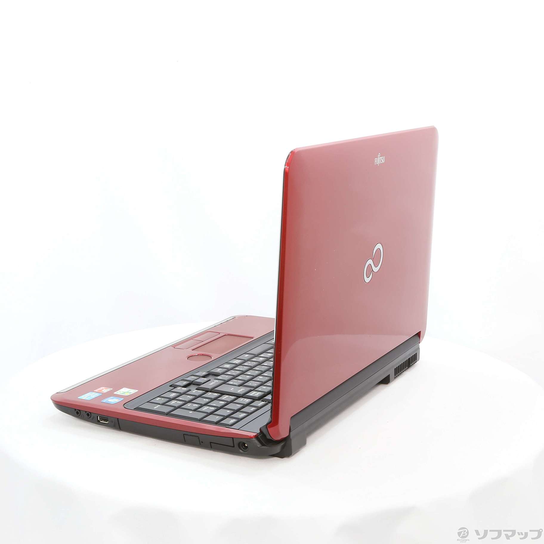 中古】格安安心パソコン LIFEBOOK AH54／D FMVA54DR ルビーレッド ◇09 
