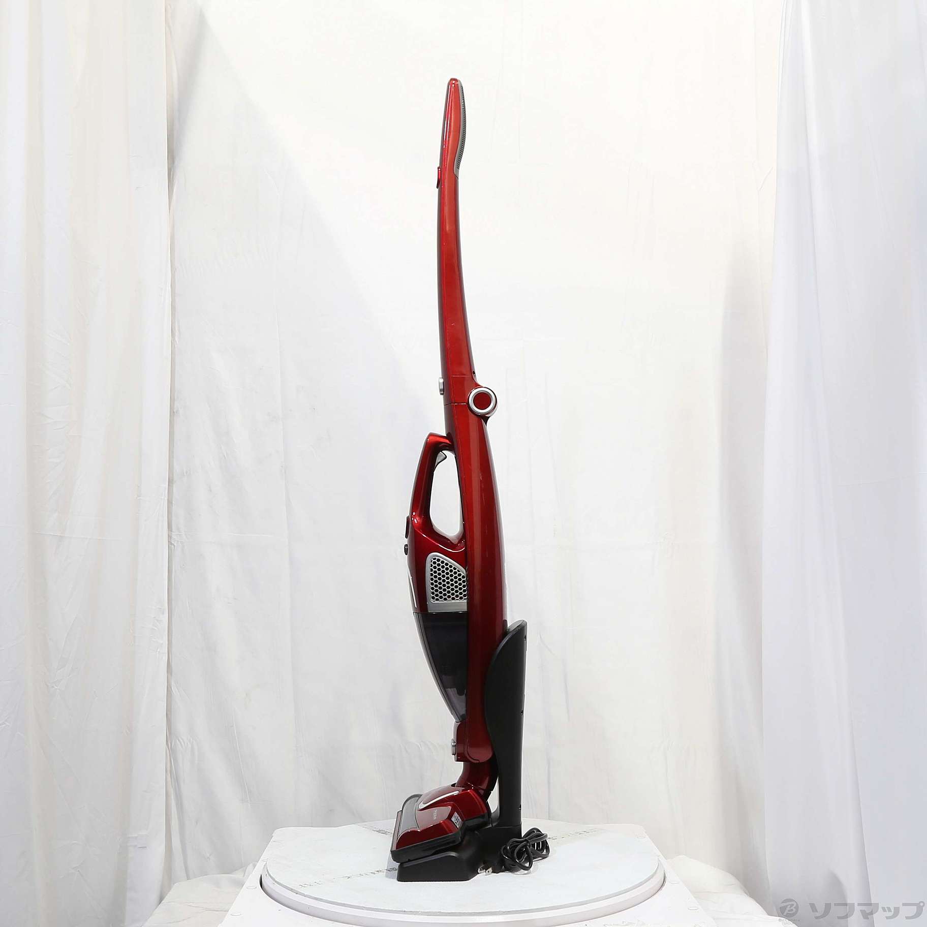 〔展示品〕 スティッククリーナー PIERIA（ピエリア） レッド DVS-1401-RD ［サイクロン式 ／コードレス］