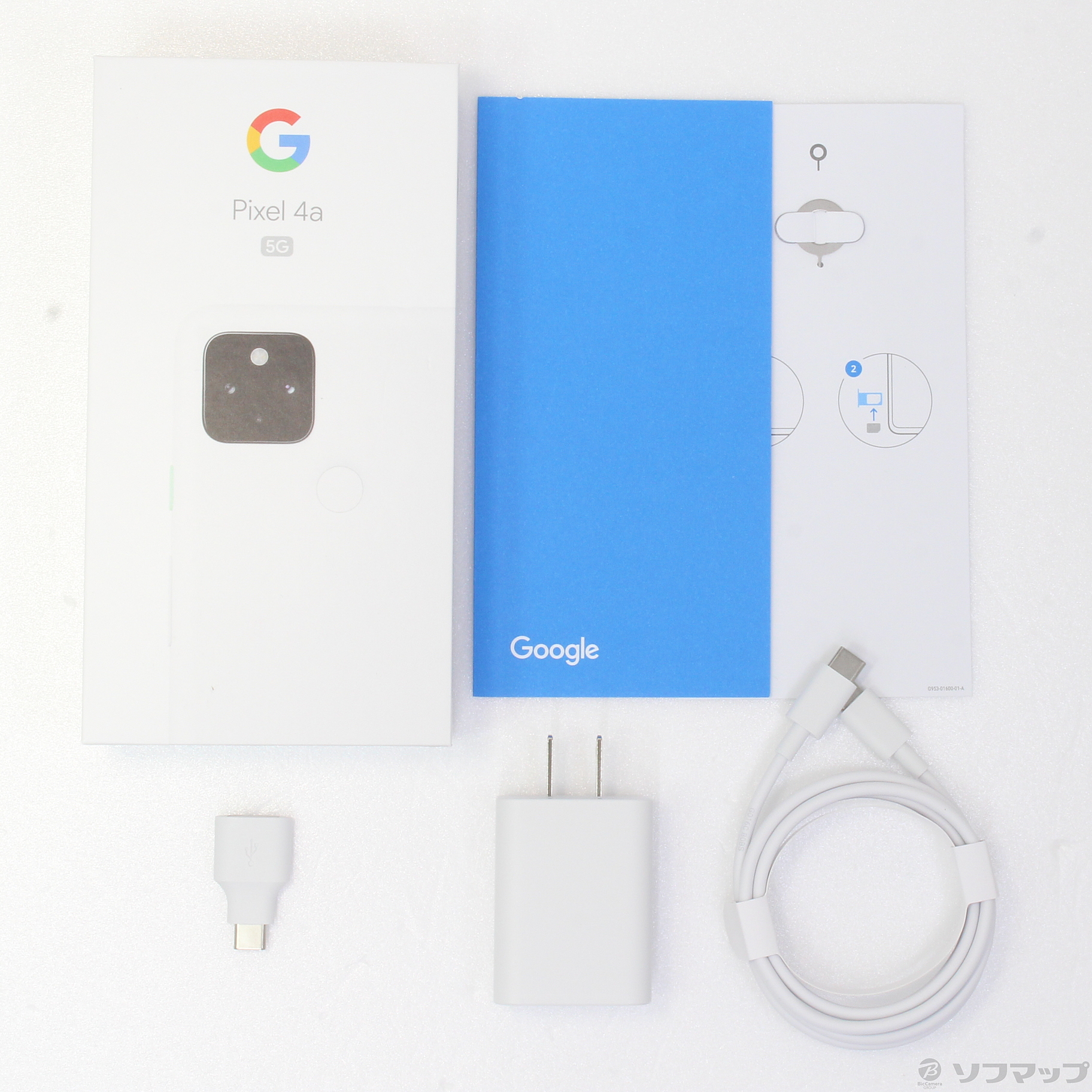 中古】Google Pixel 4a 5G 128GB クリアリーホワイト G025H SIM