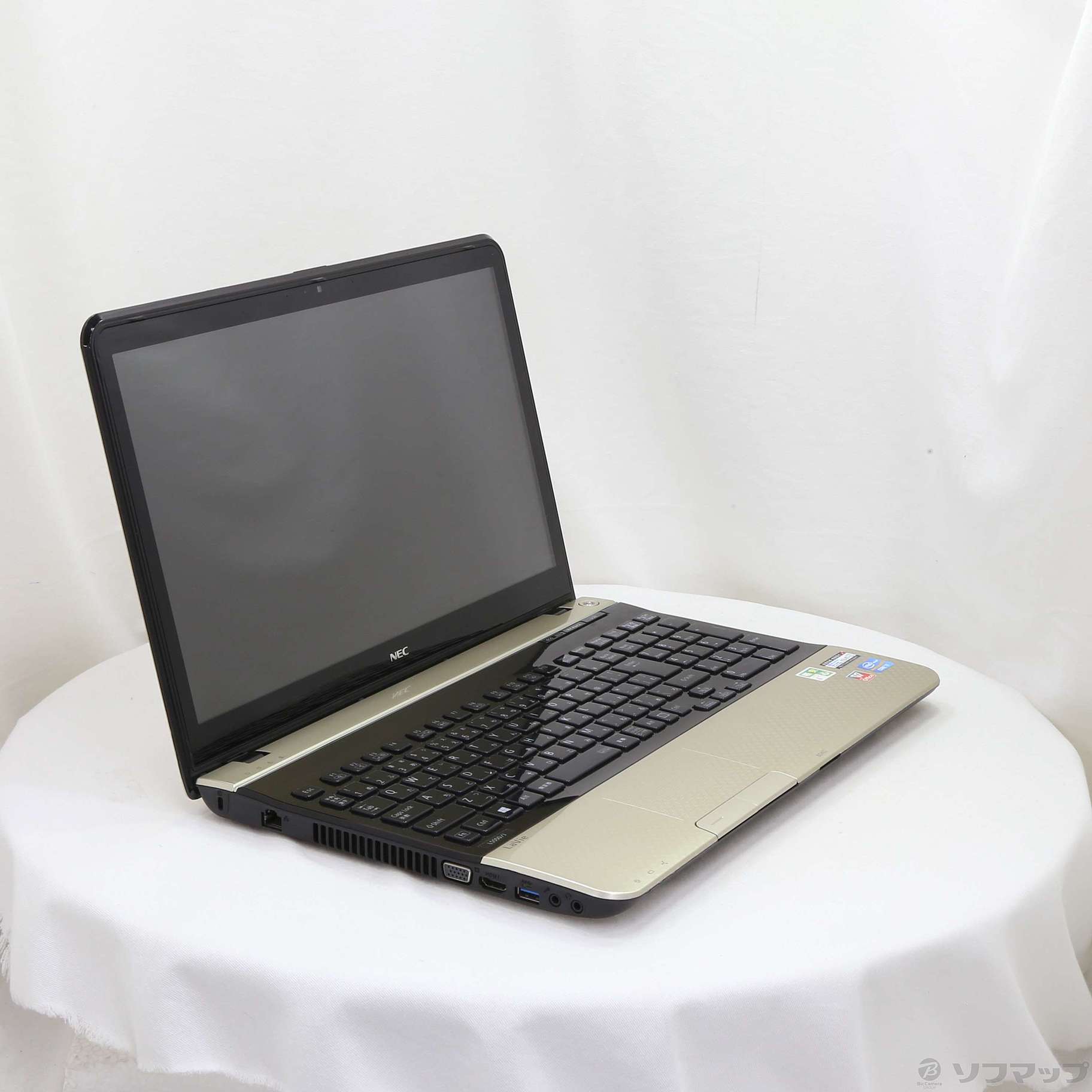 中古】格安安心パソコン LaVie S PC-LS550J26G クロスゴールド