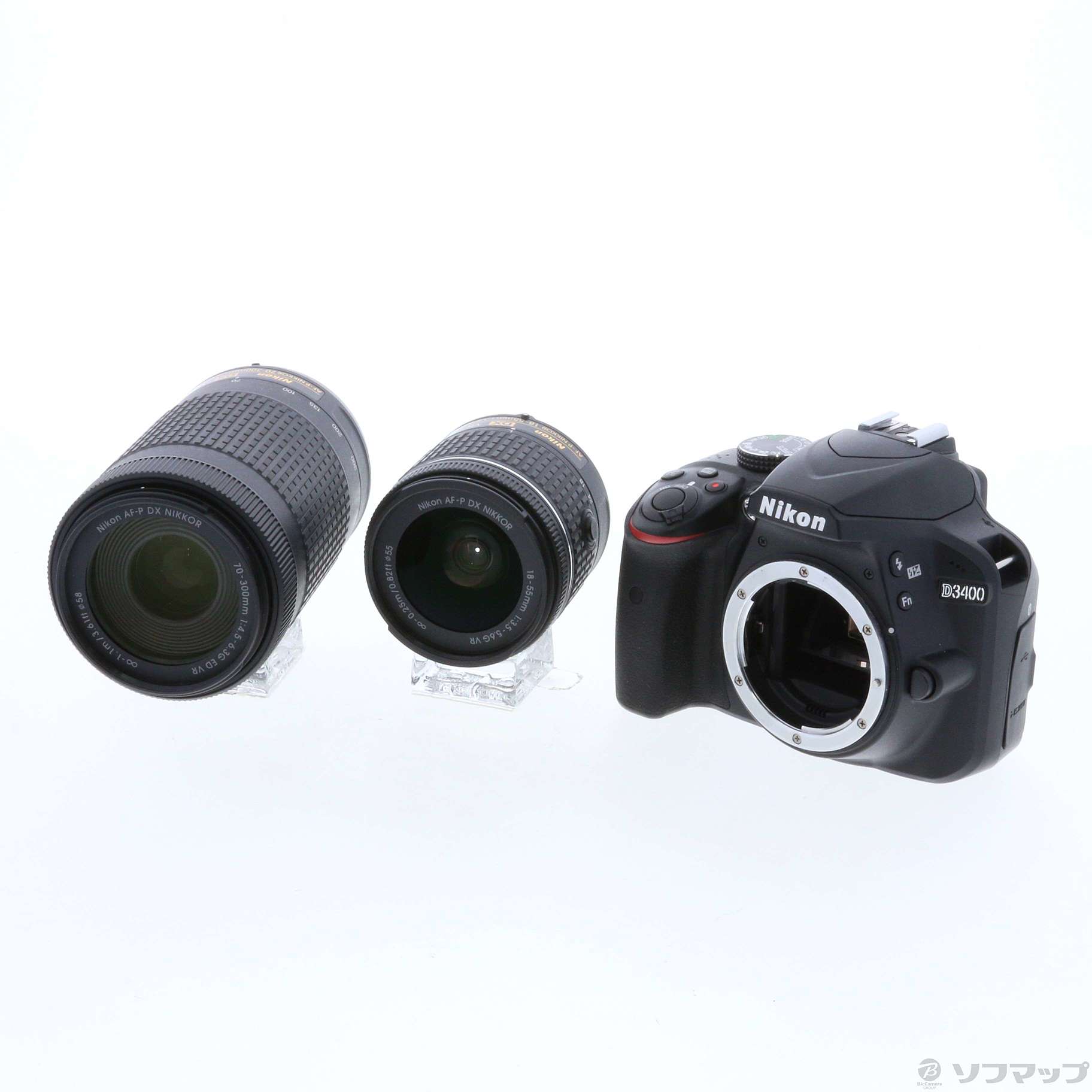 Nikon D3400 ダブルズームキット BLACKNikon - デジタルカメラ