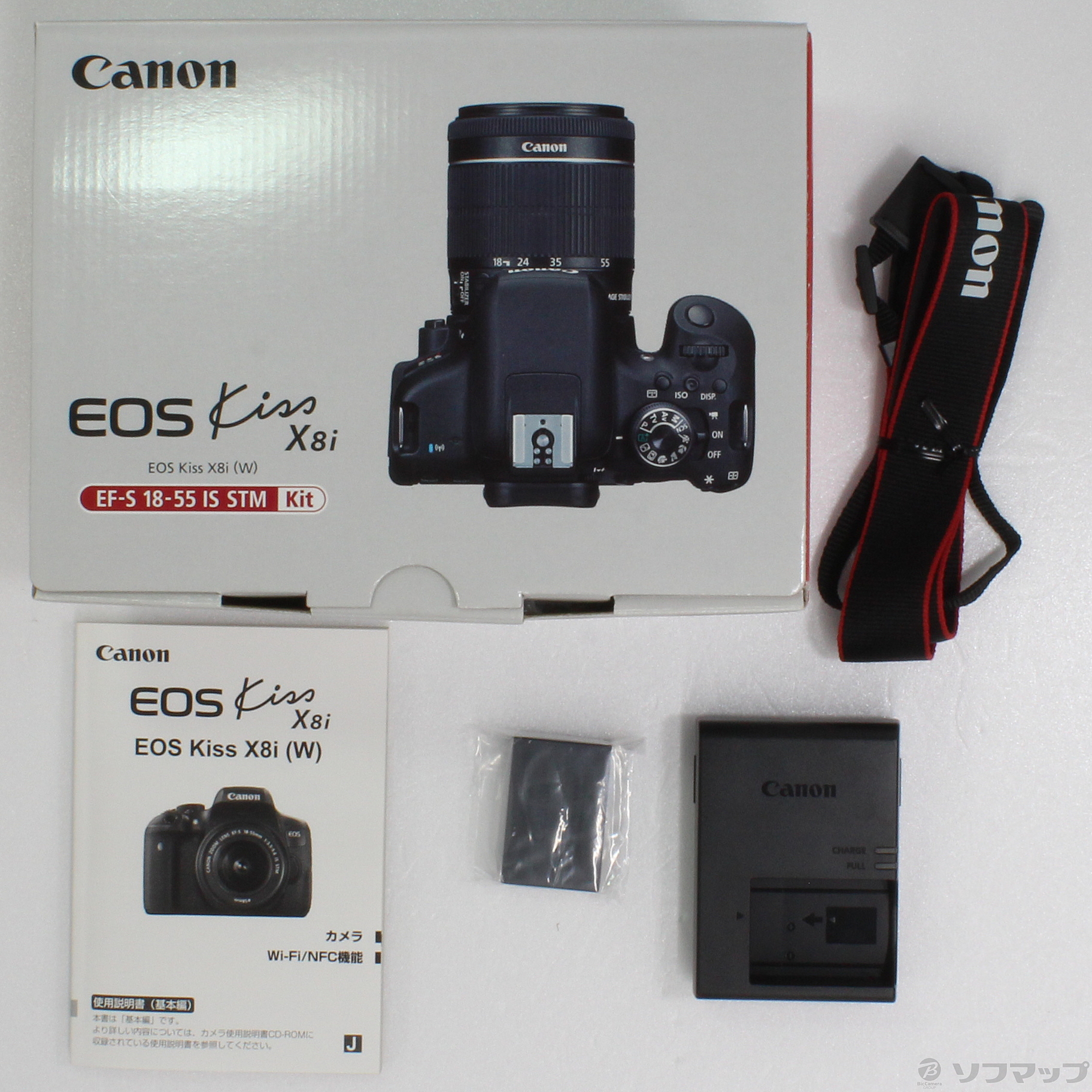 中古】EOS Kiss X8i EF-S18-55 IS STM レンズキット ◇09/08(水)値下げ