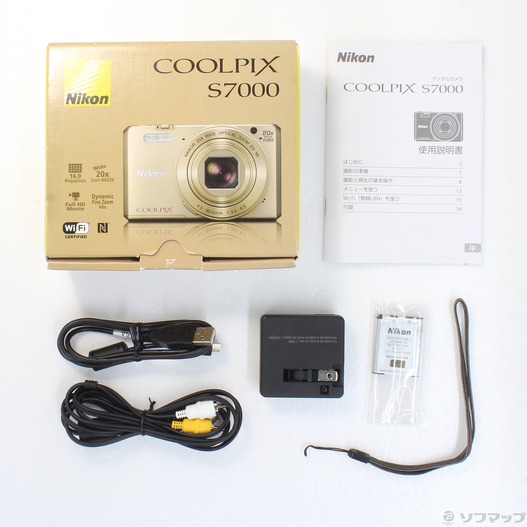 中古】COOLPIX S7000 ゴールド [2133034475266] - リコレ 