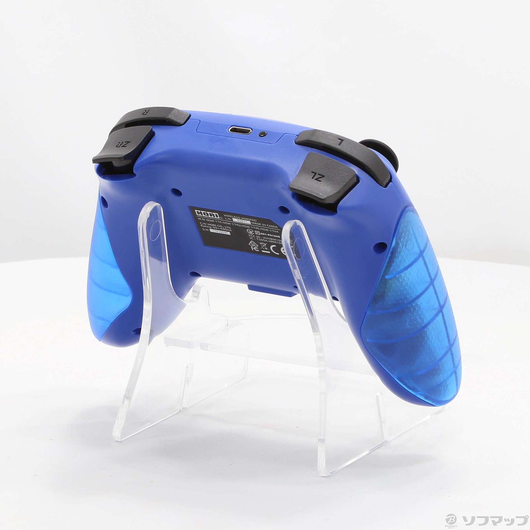 中古】ワイヤレスホリパッド for Nintendo Switch ブルー NSW-174