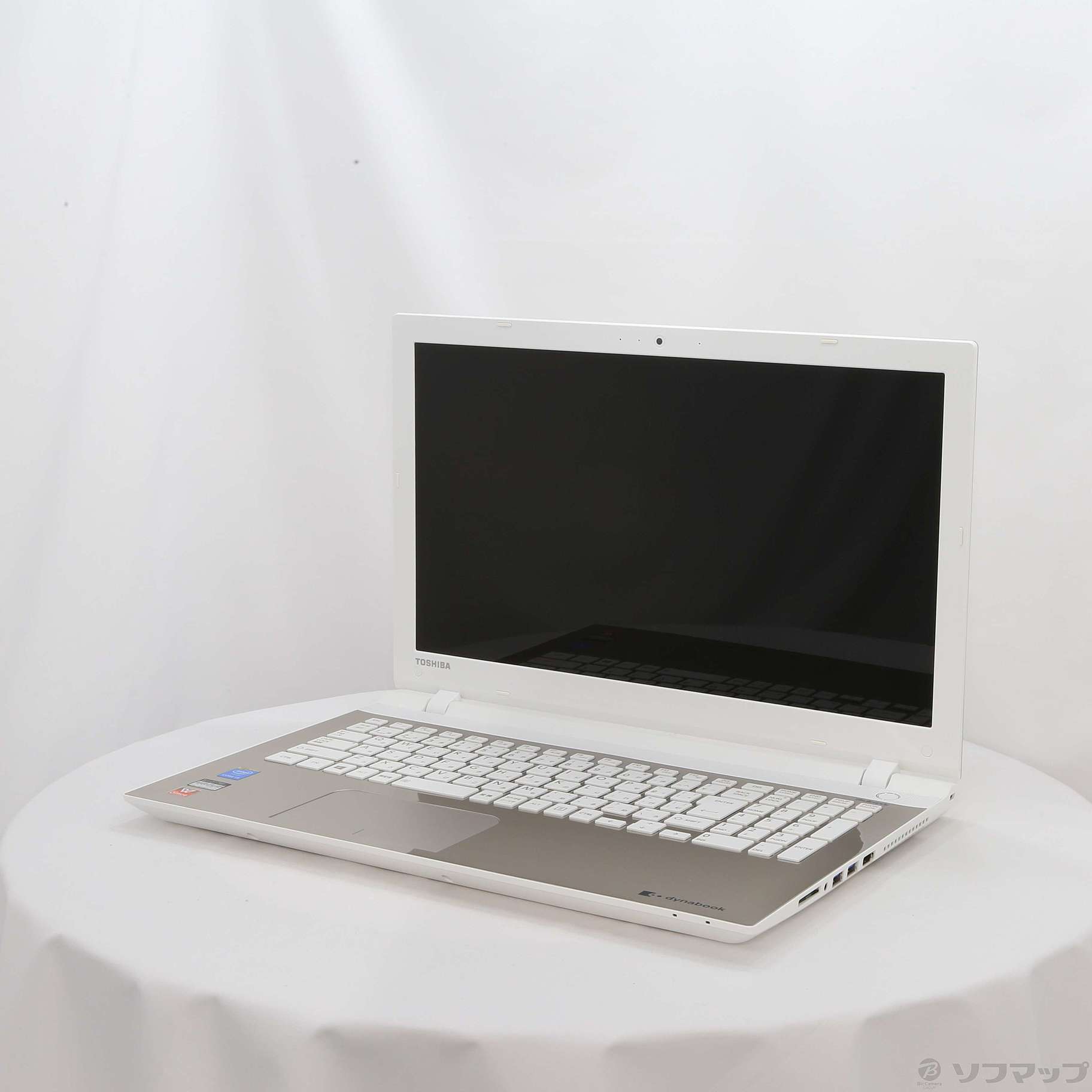 中古】格安安心パソコン dynabook T55／RG PT55RGP-BHA サテンゴールド