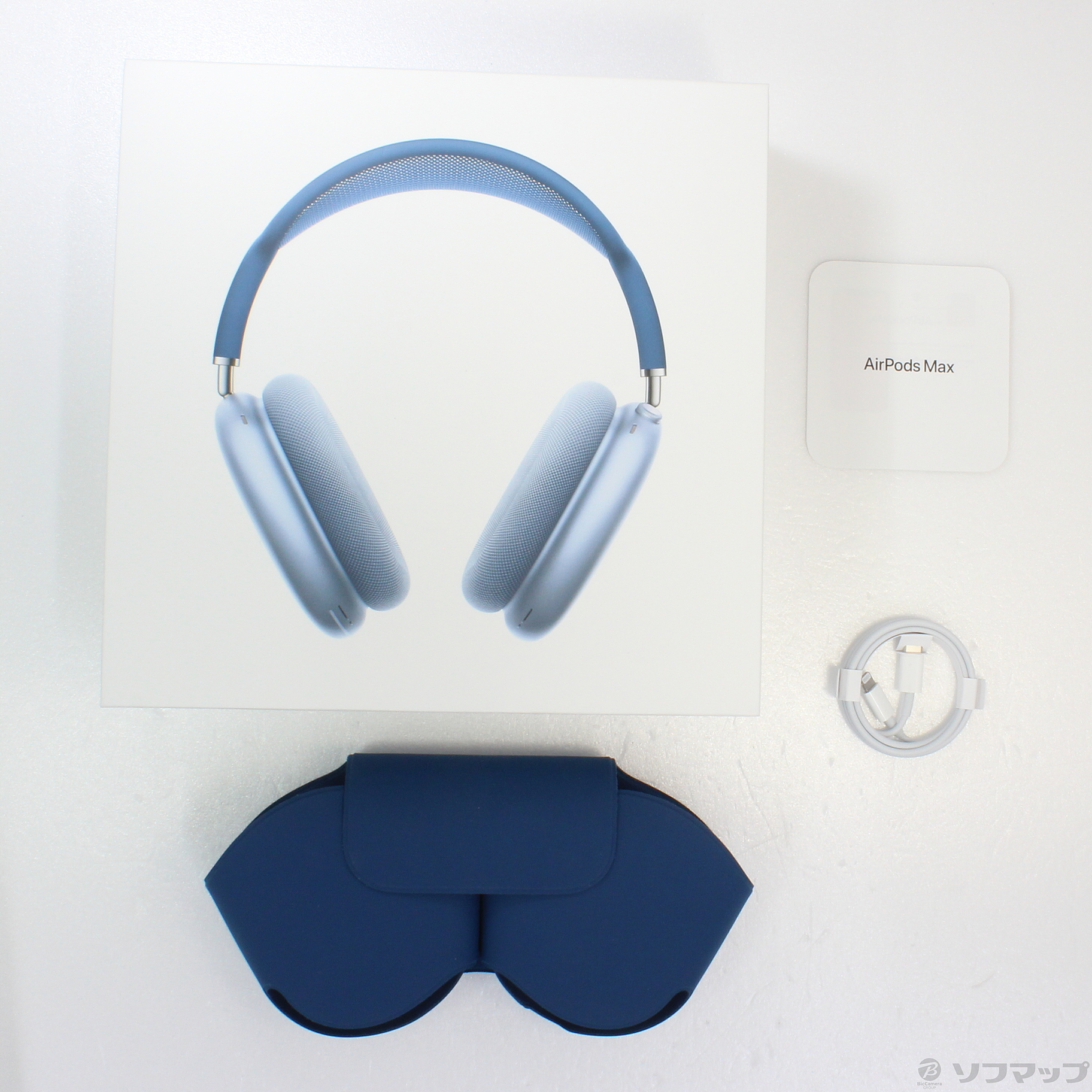 中古】AirPods Max スカイブルー MGYL3J／A [2133034633994